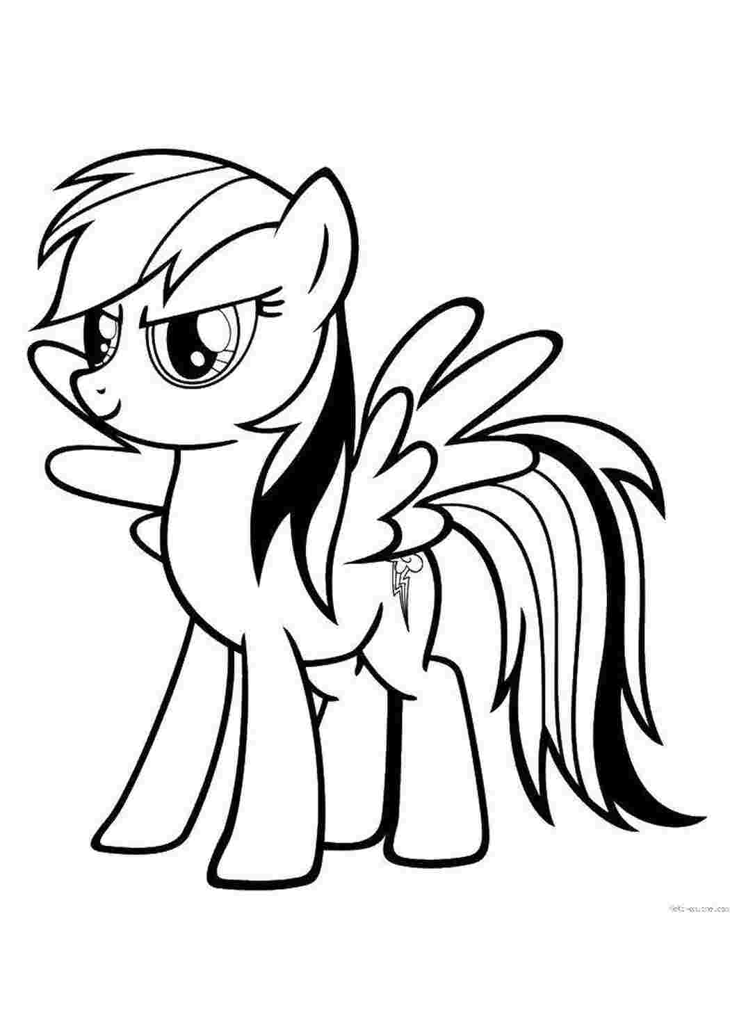 Раскраска Пні з My Little Pony