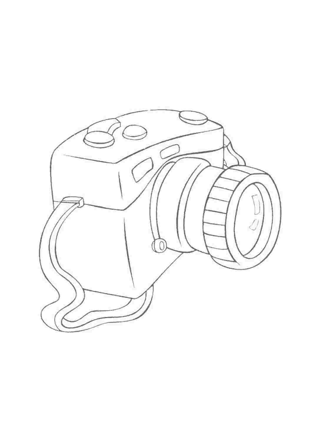 Раскраска Фотоапарат