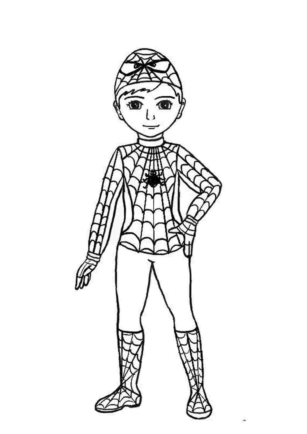 Раскраска Людина павук