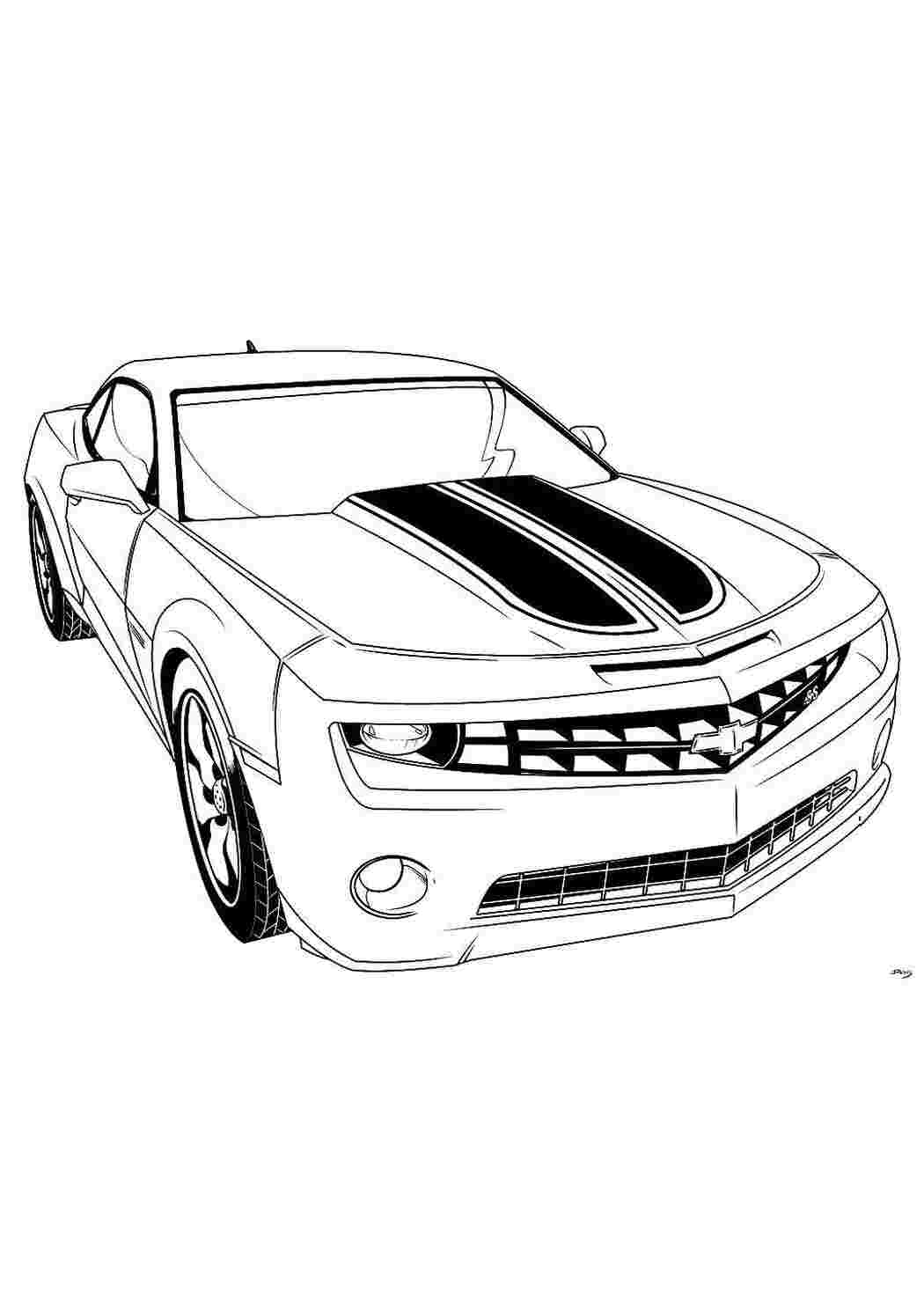 Раскраска Автомобіль Шевроле