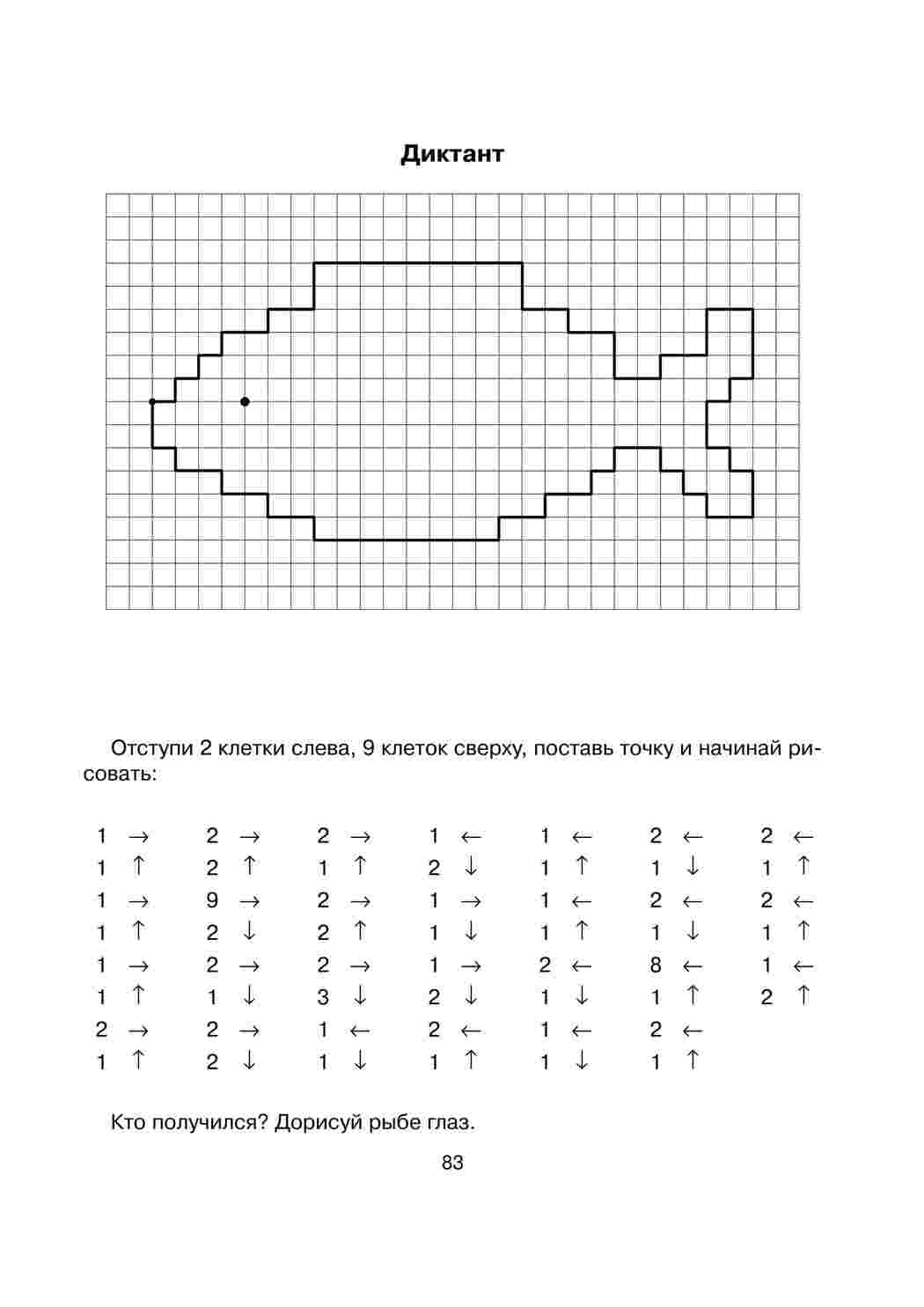 Раскраска Графічний диктант