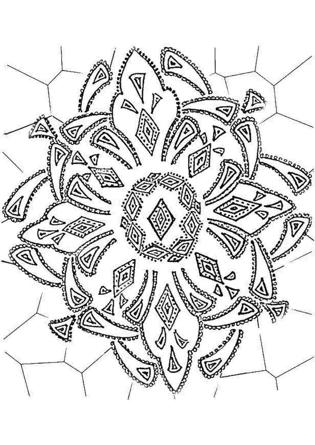 Раскраска Візерункове скло