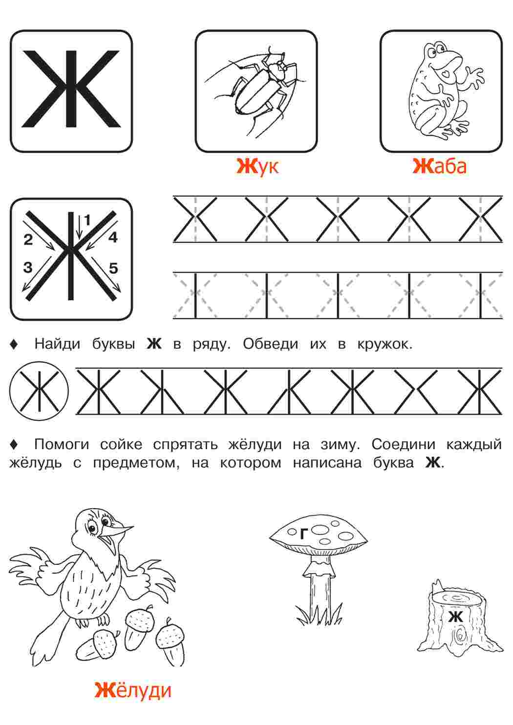 Раскраска Робочі зошити з друкованими буквами. Усі букви від а до я.