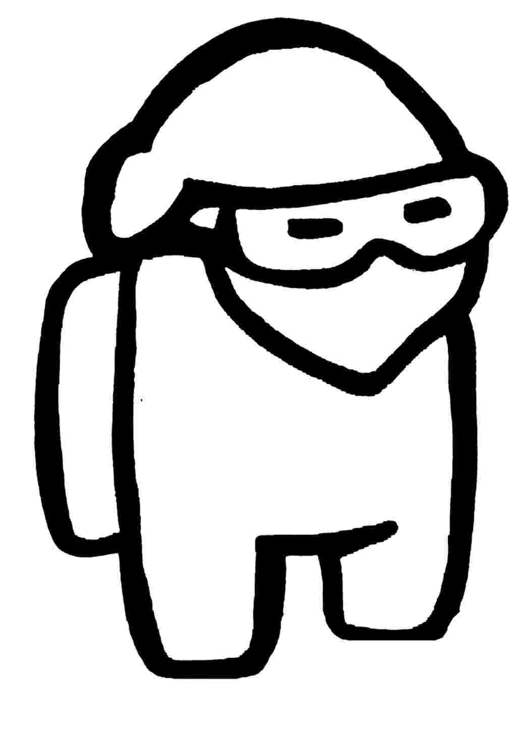 Раскраска Гарні розмальовки Персонаж ніндзя