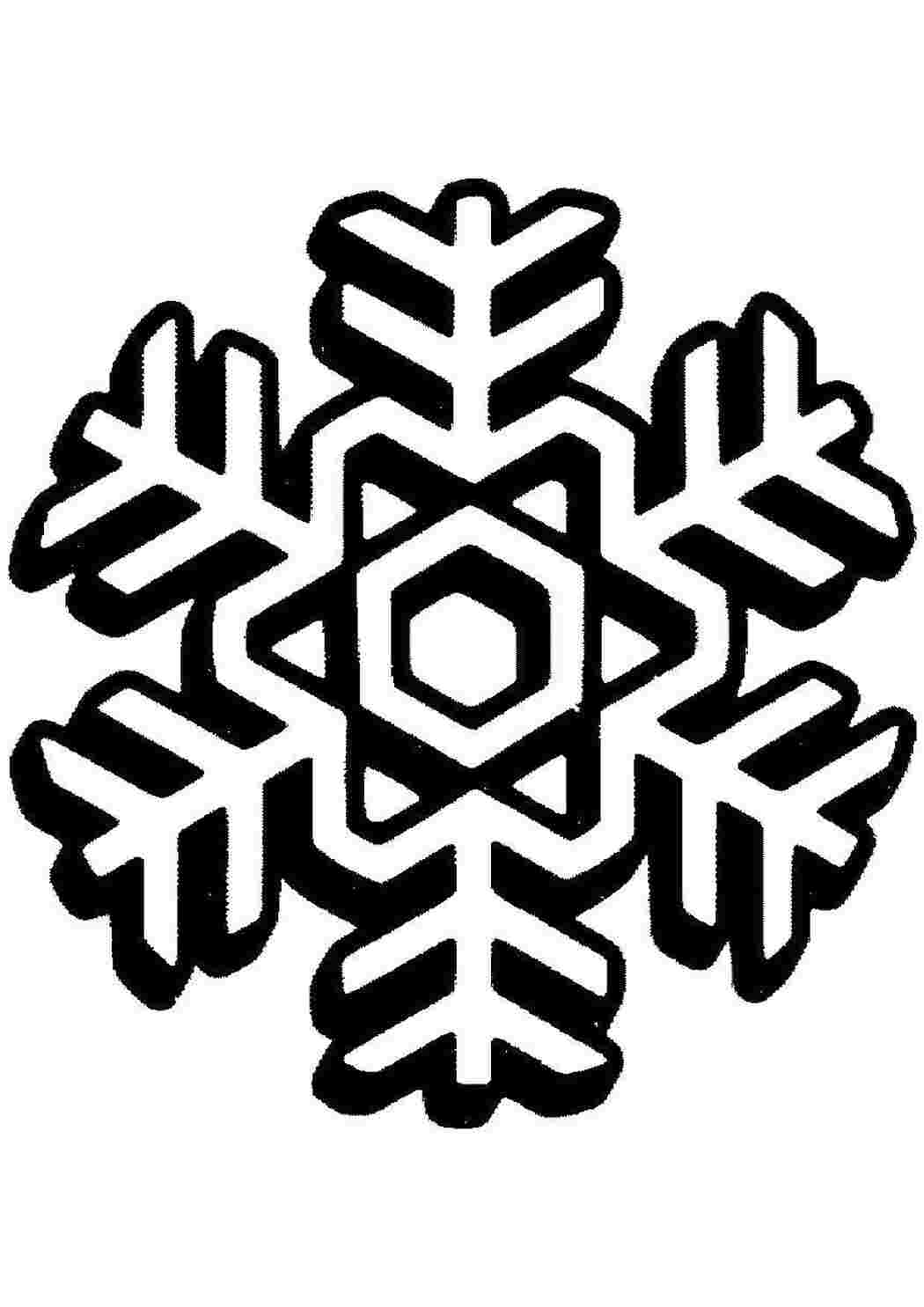Раскраска Сніжинка