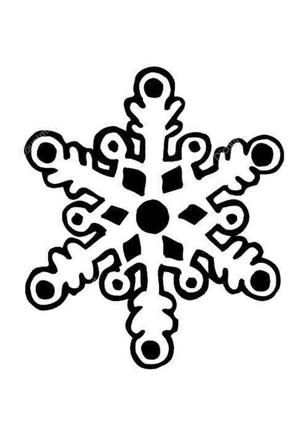 Раскраска Гарна сніжинка