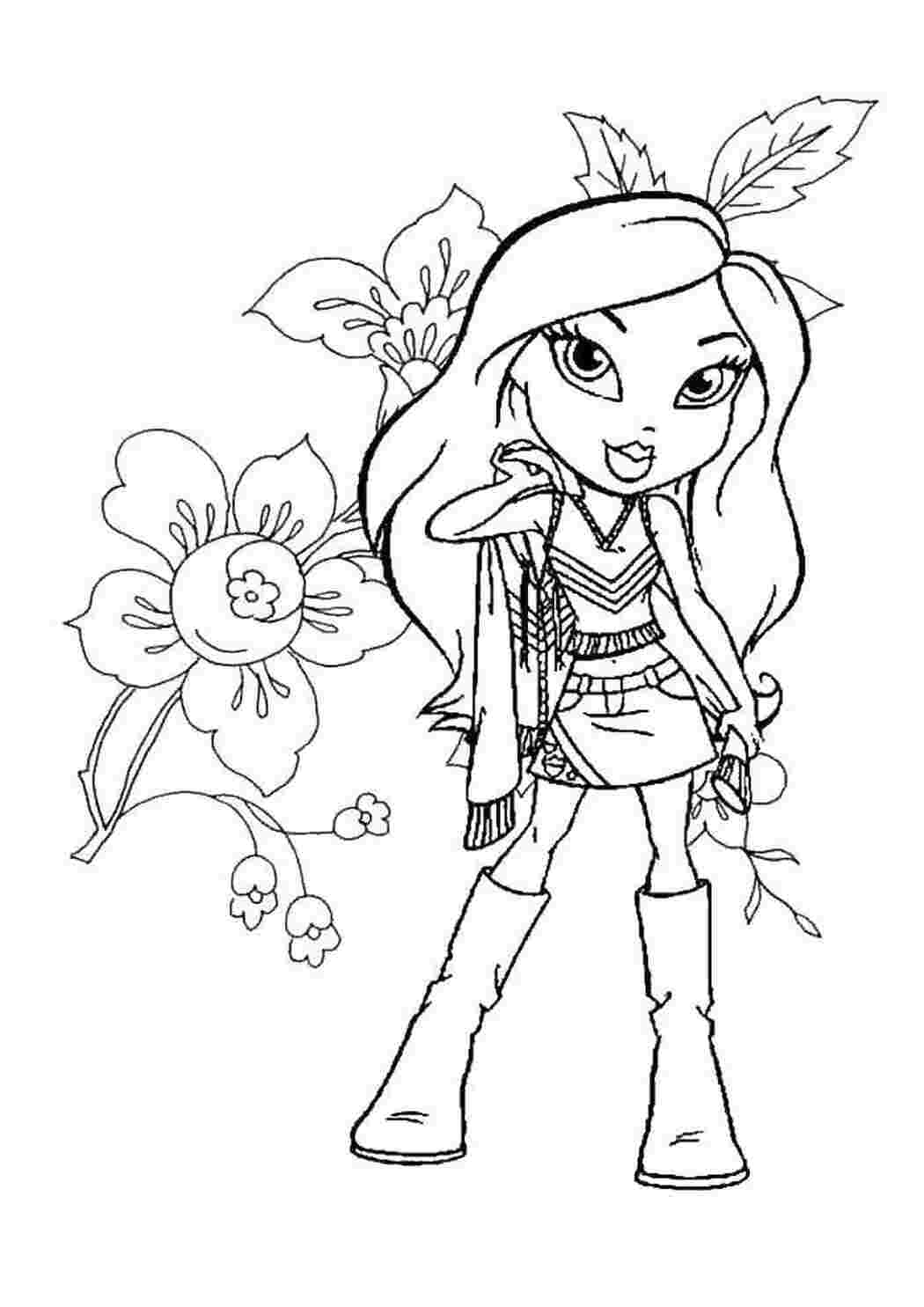 Раскраска Лялька з Bratz