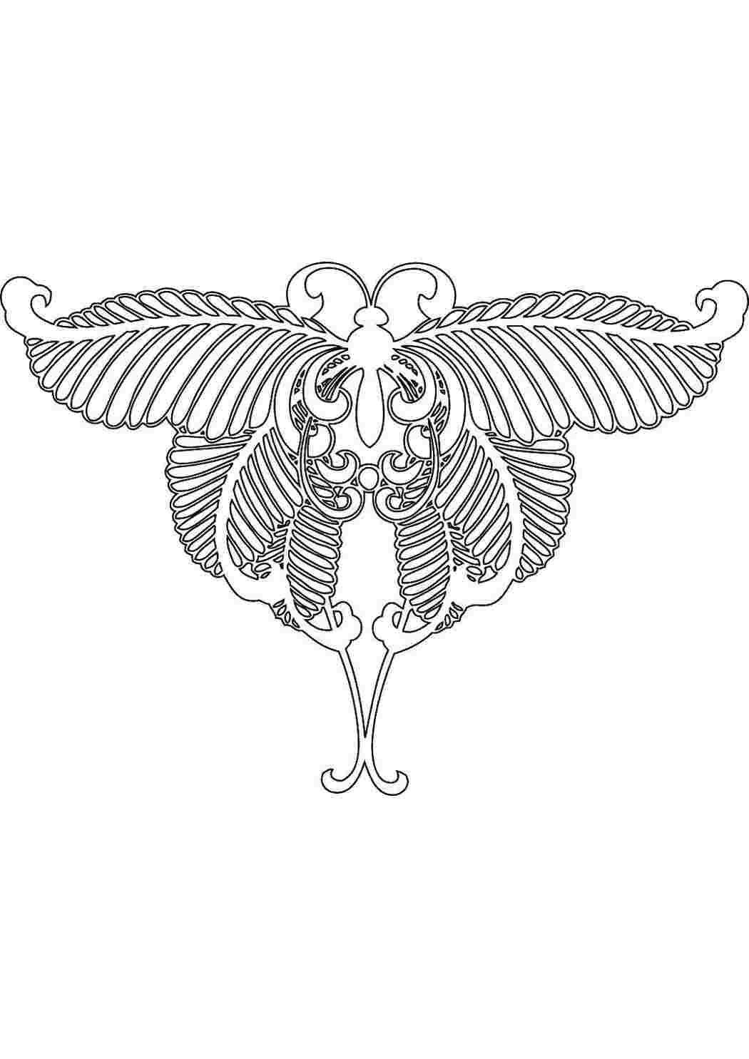 Раскраска Метелик