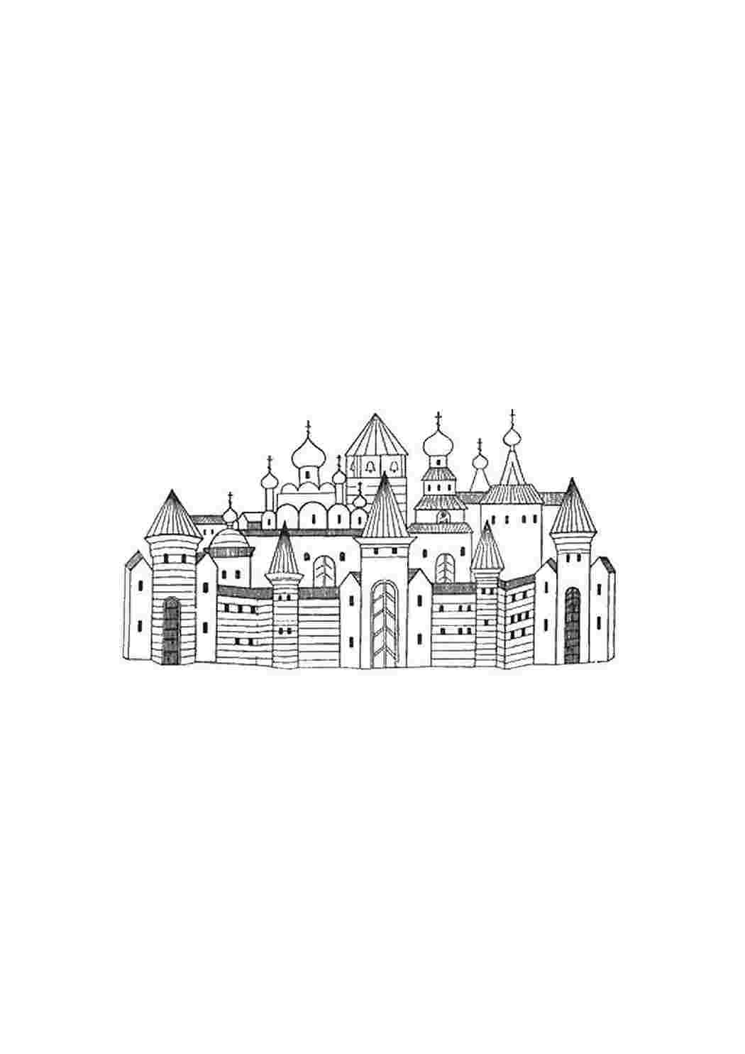 Раскраска Церква