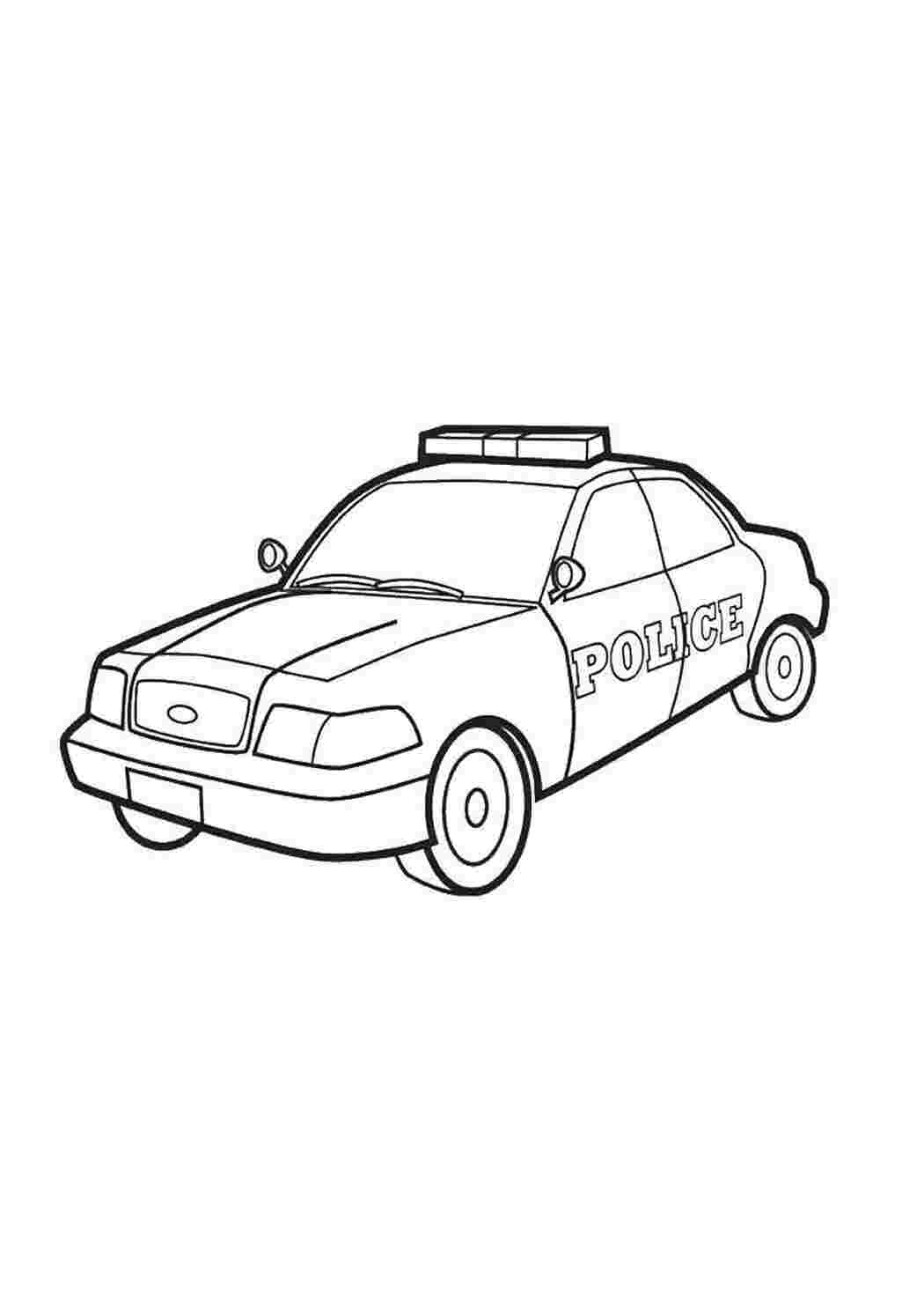 Раскраска Машина поліції