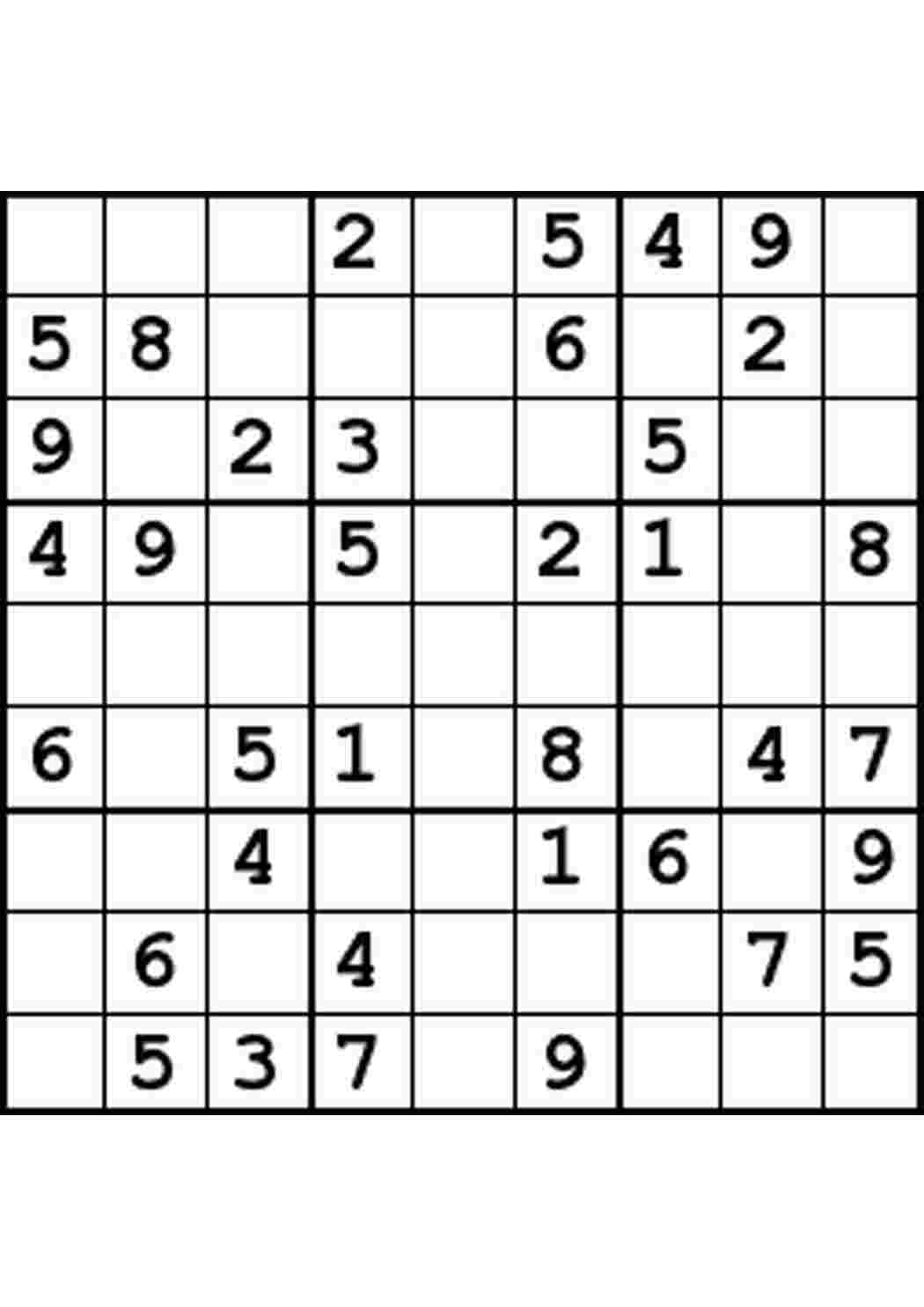 Раскраска Завантажити та роздрукувати онлайн безкоштовно прості та складні судоку