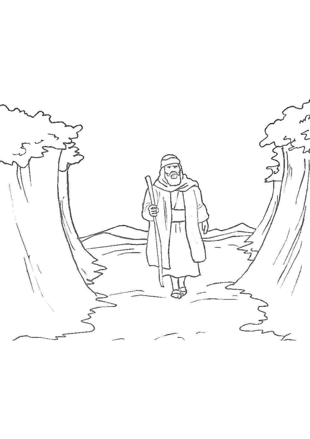 Раскраска Мойсей