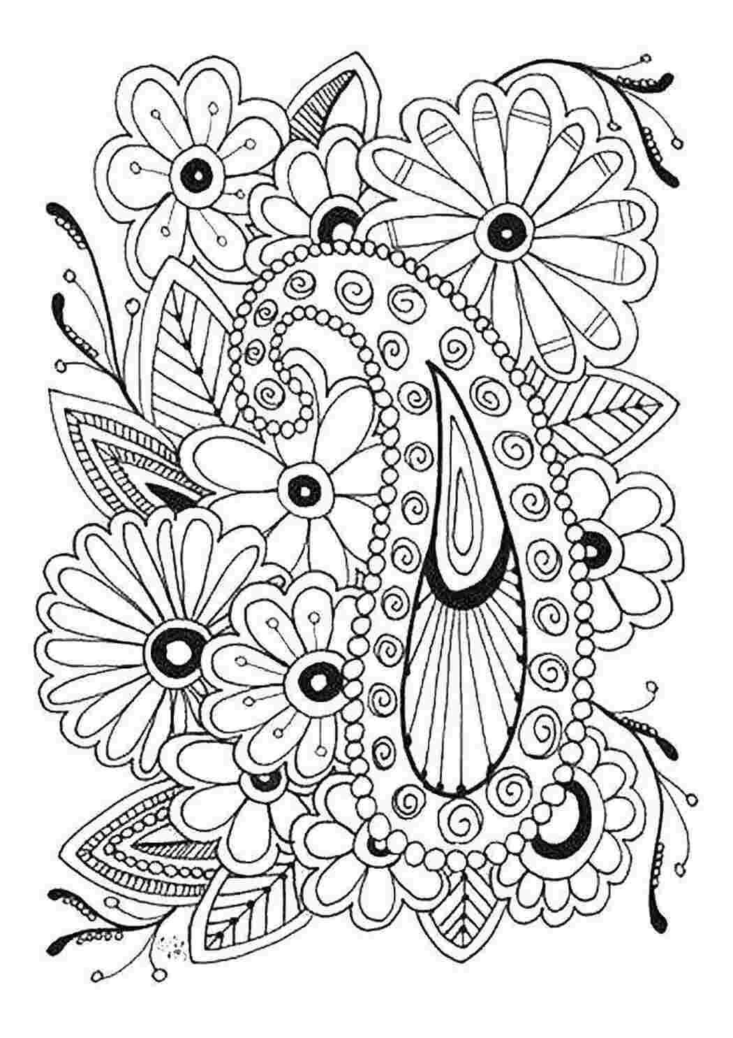 Раскраска Квіти