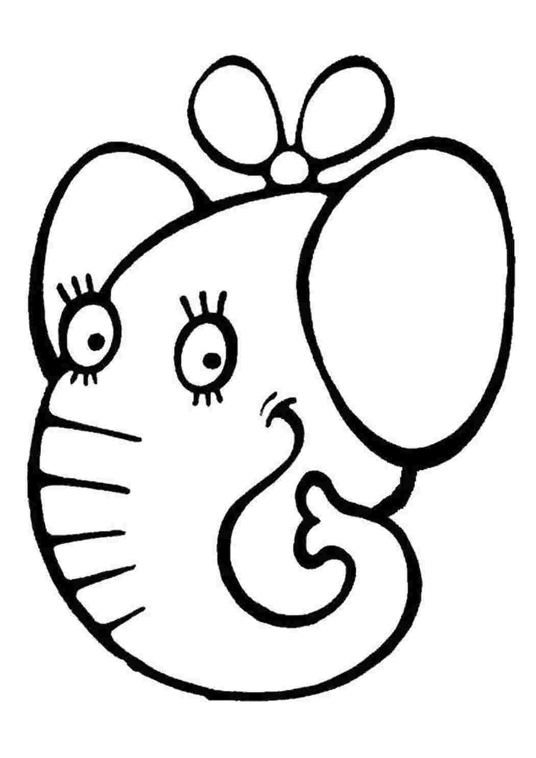 Раскраска Дівчинка слоненя