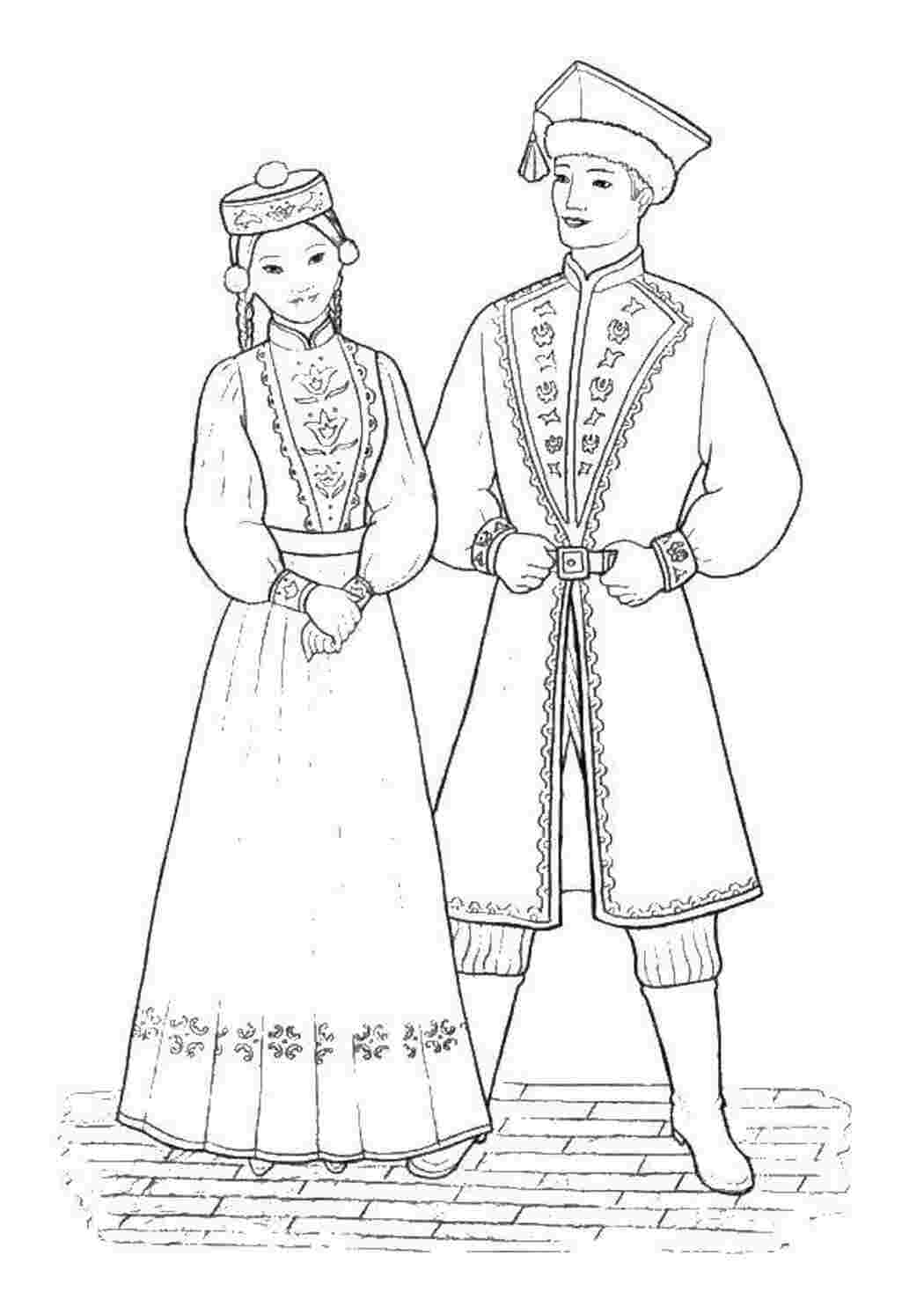 Раскраска Східні народи