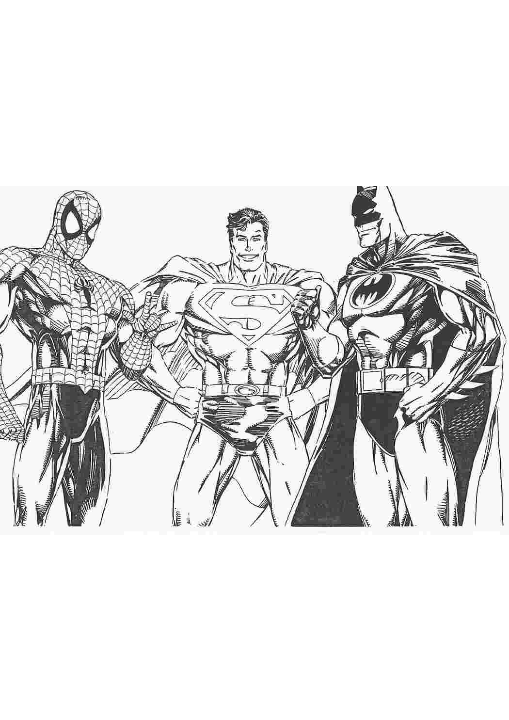 Раскраска Для хлопчиків Супергерої