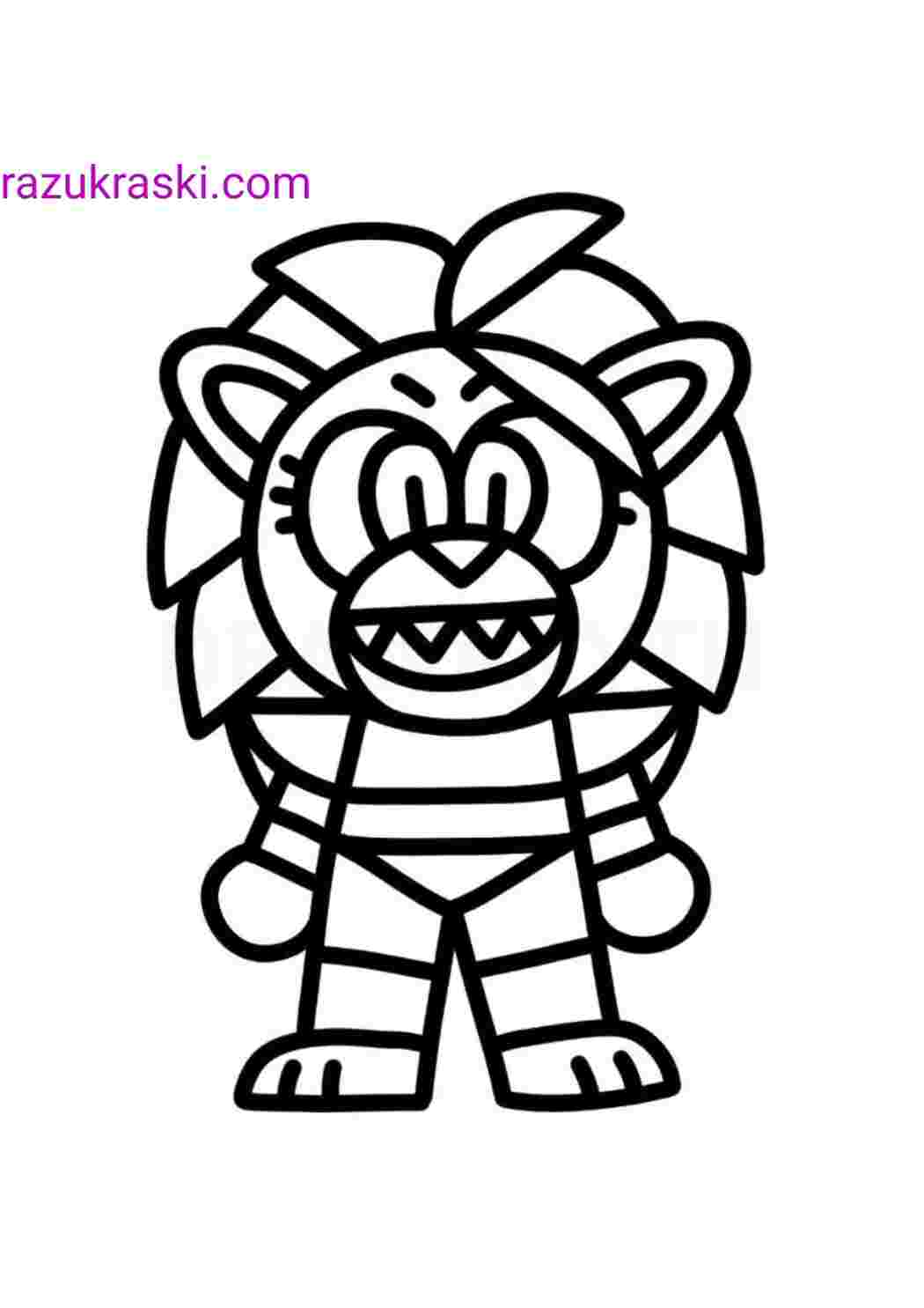 Раскраска Гарні розмальовки Розфарбування FNAF Роксі Роксі для малюків