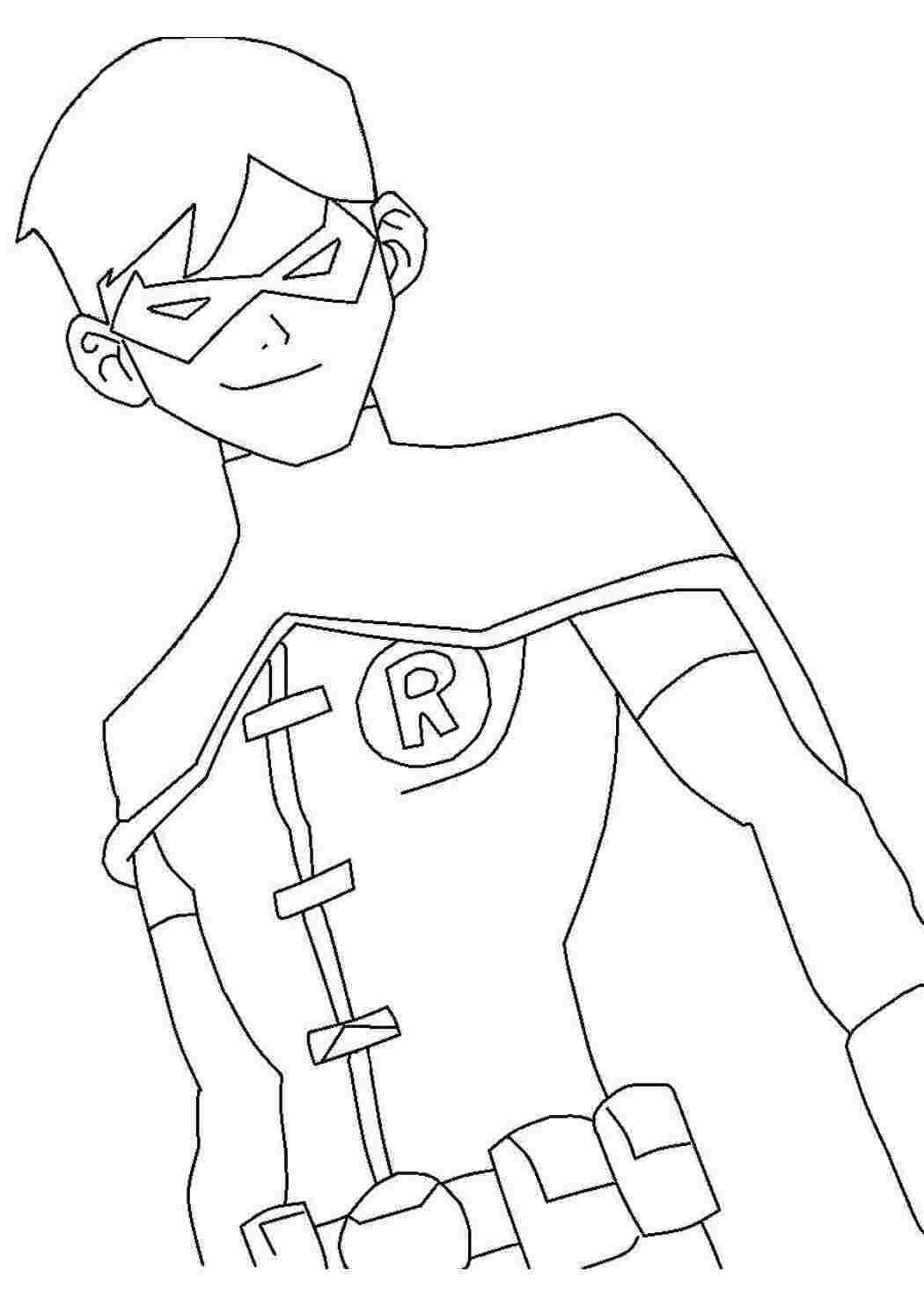 Раскраска Робін