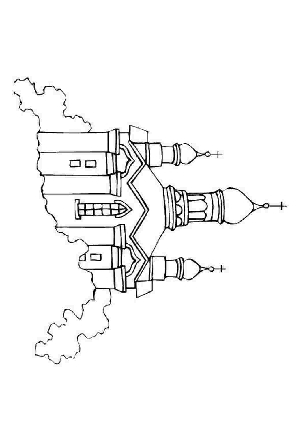 Раскраска Церква