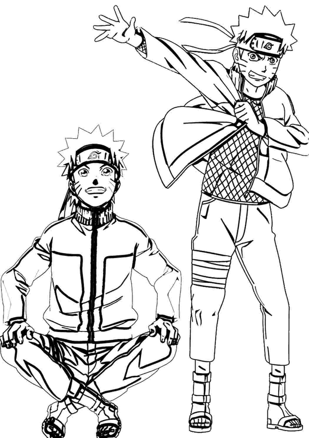 Раскраска Гарні розмальовки Один сидить а інший стоїть це все той самий персонаж