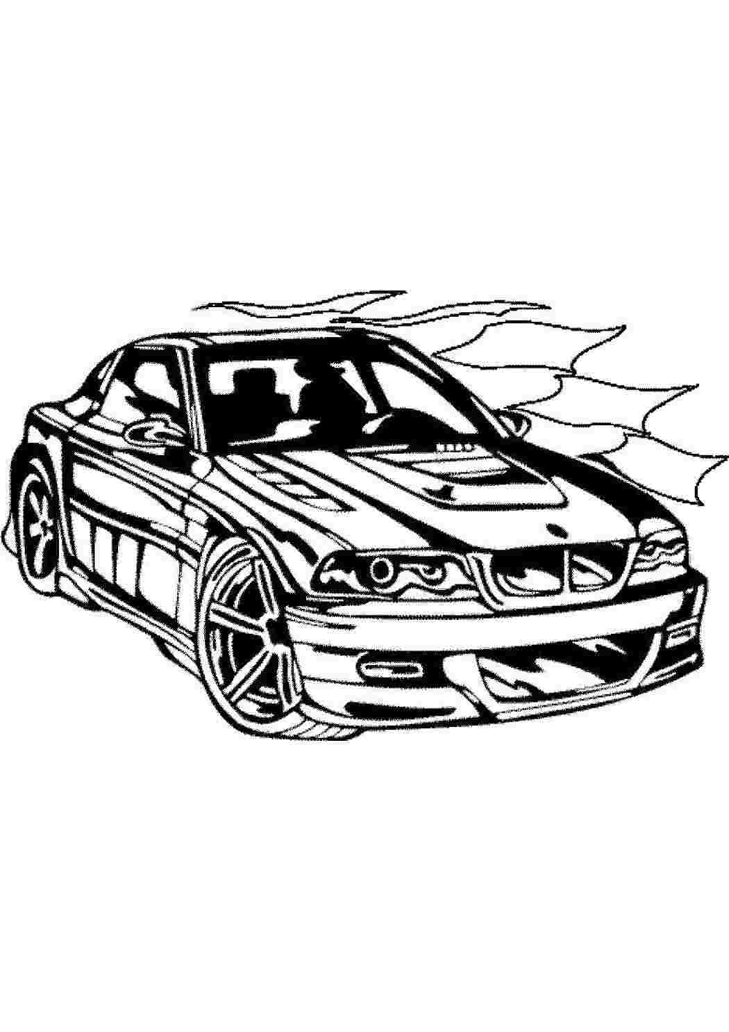 Раскраска Швидкісний гоночний автомобіль
