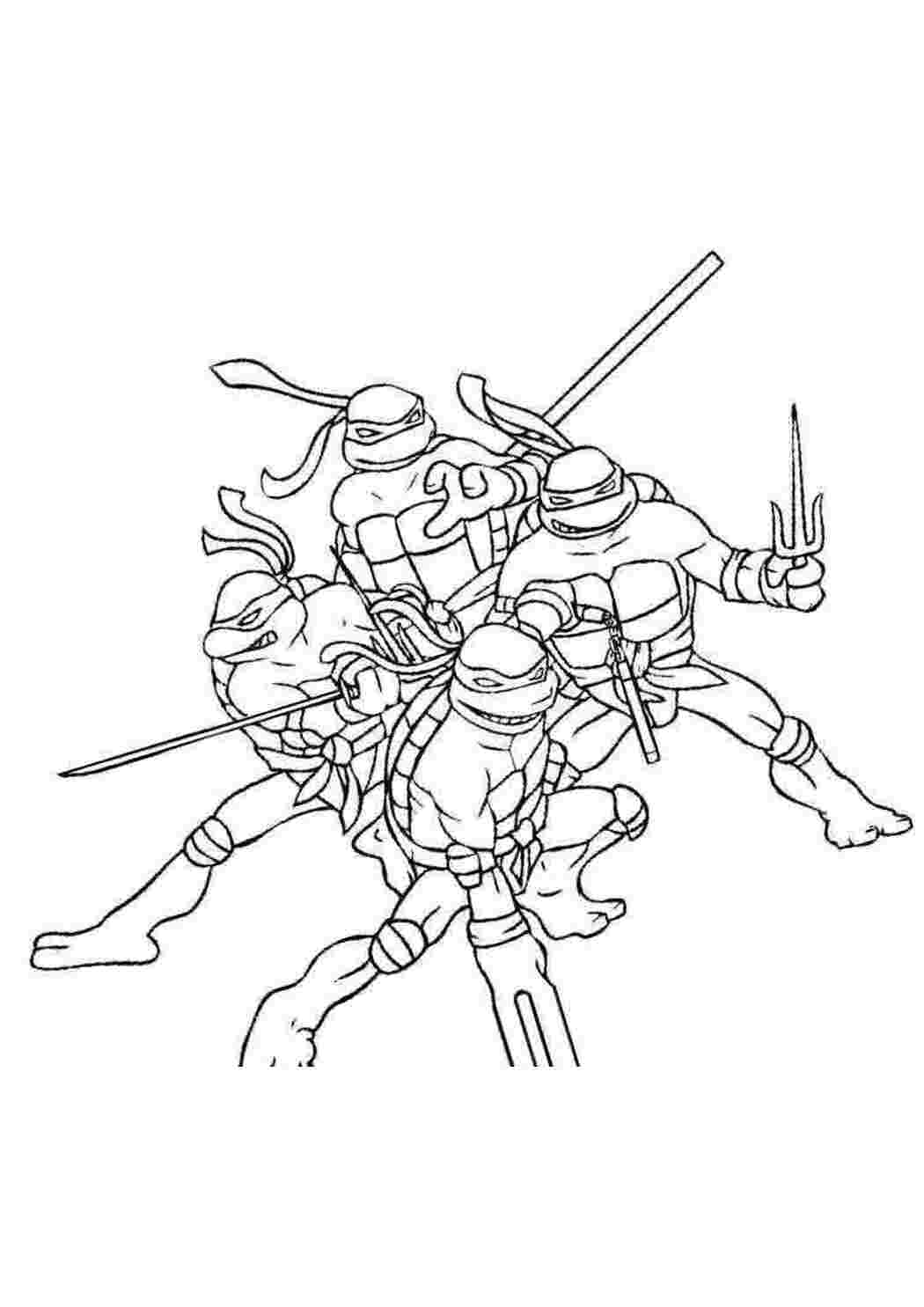Раскраска Черепашки ніндзя