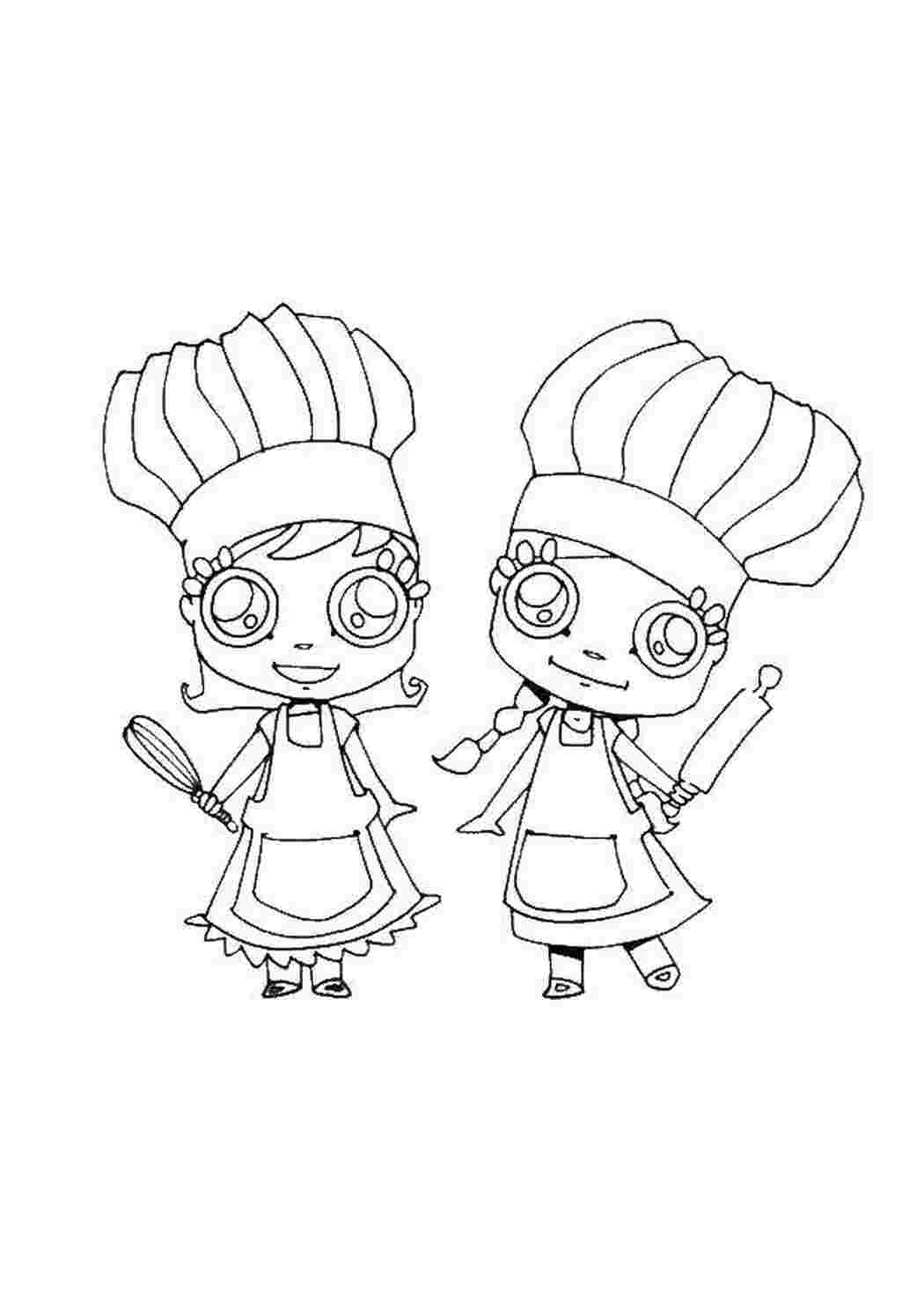 Раскраска Кухарі