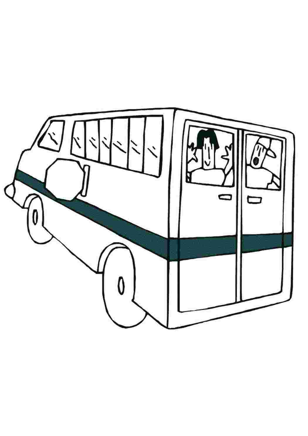 Раскраска Автобус переповнений