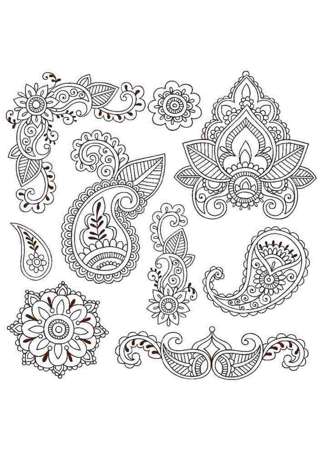 Раскраска Приємні візерунки