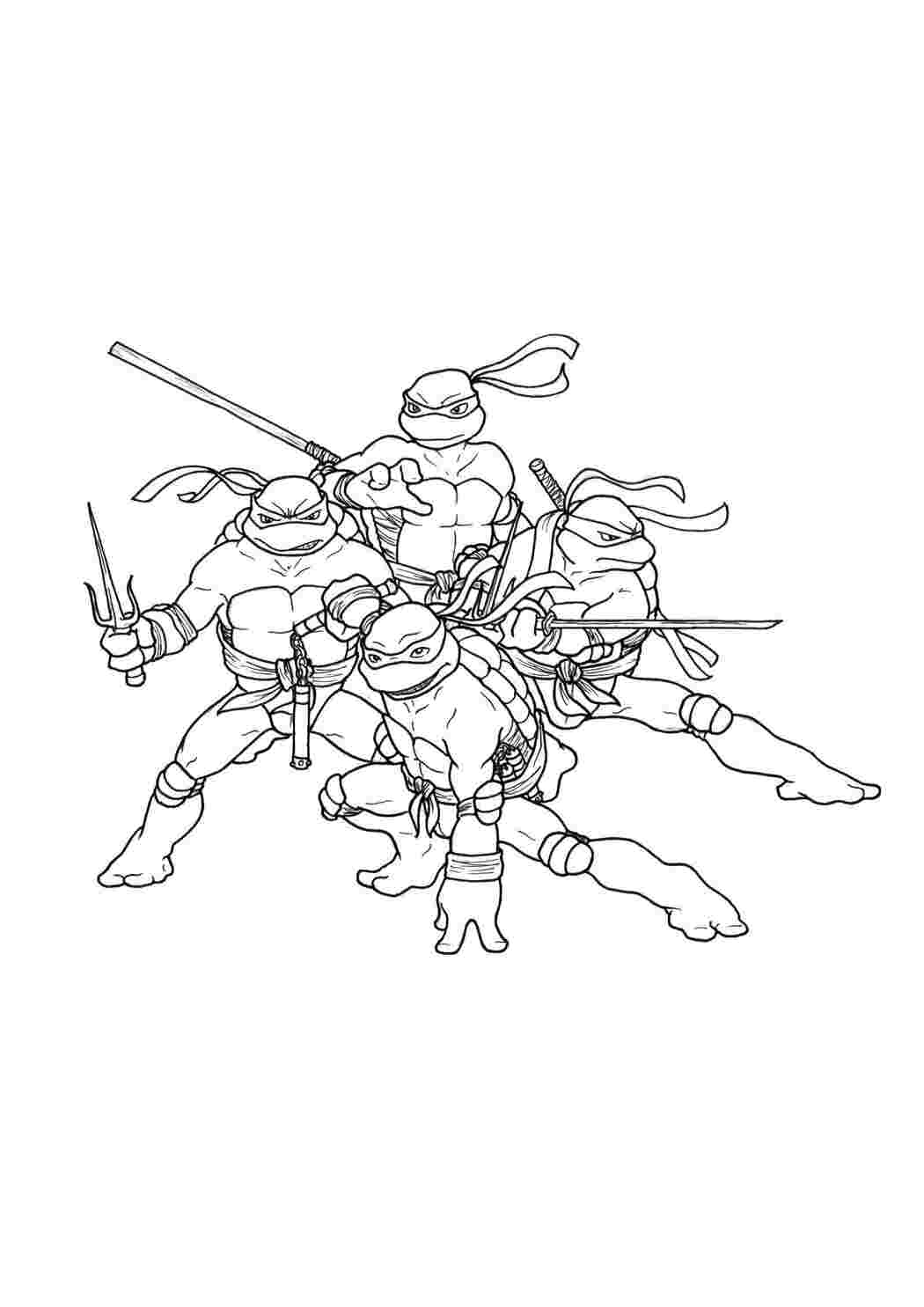Раскраска Черепашки ніндзя