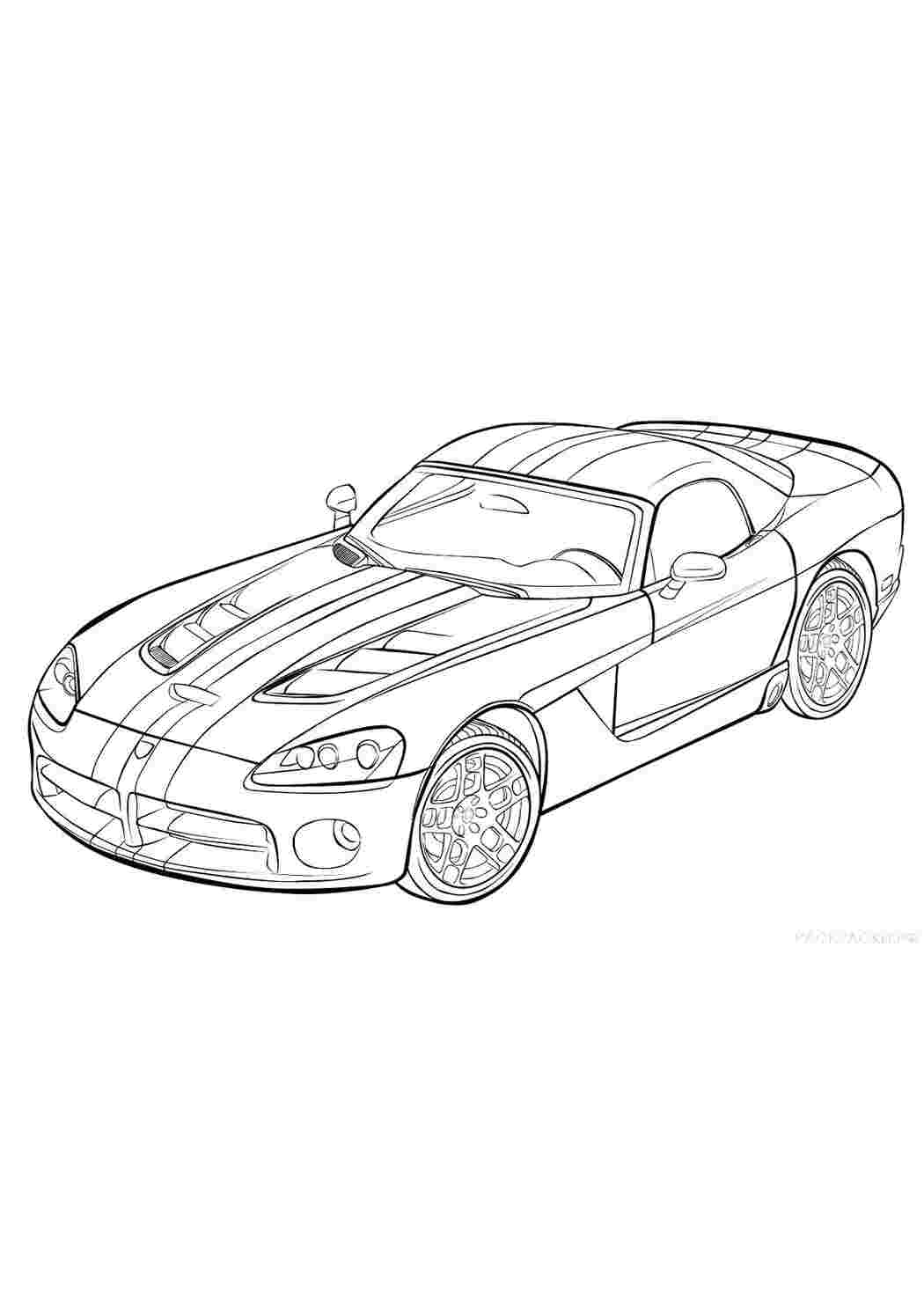 Раскраска Dodge машина