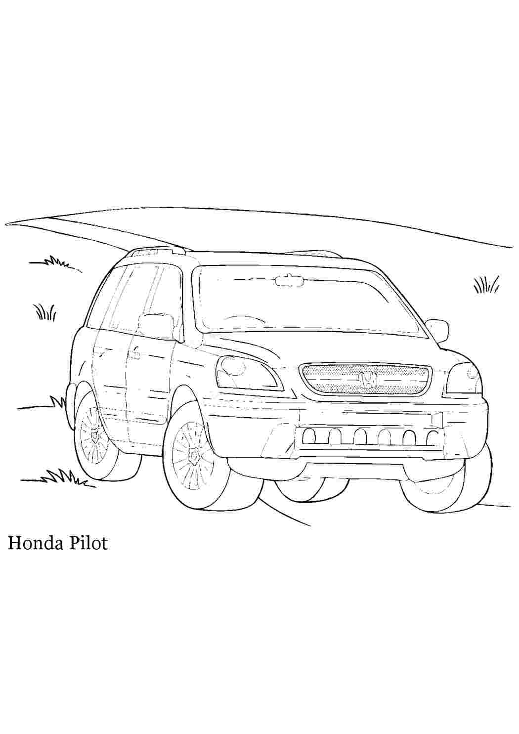 Раскраска Розфарбуй машину розмалюй Honda