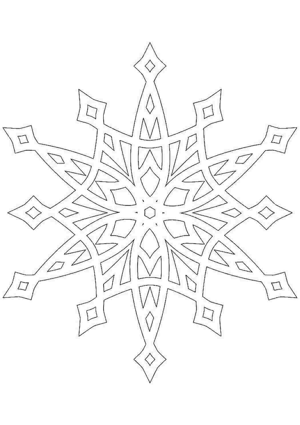 Раскраска Сніжинка