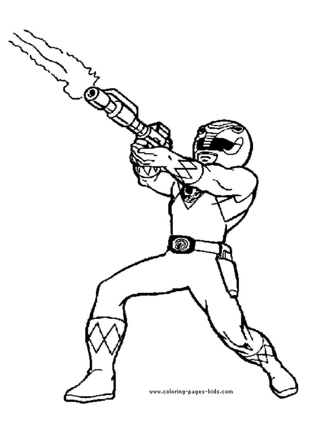 Раскраска розмальовка з мультфільму Мighty Rangers