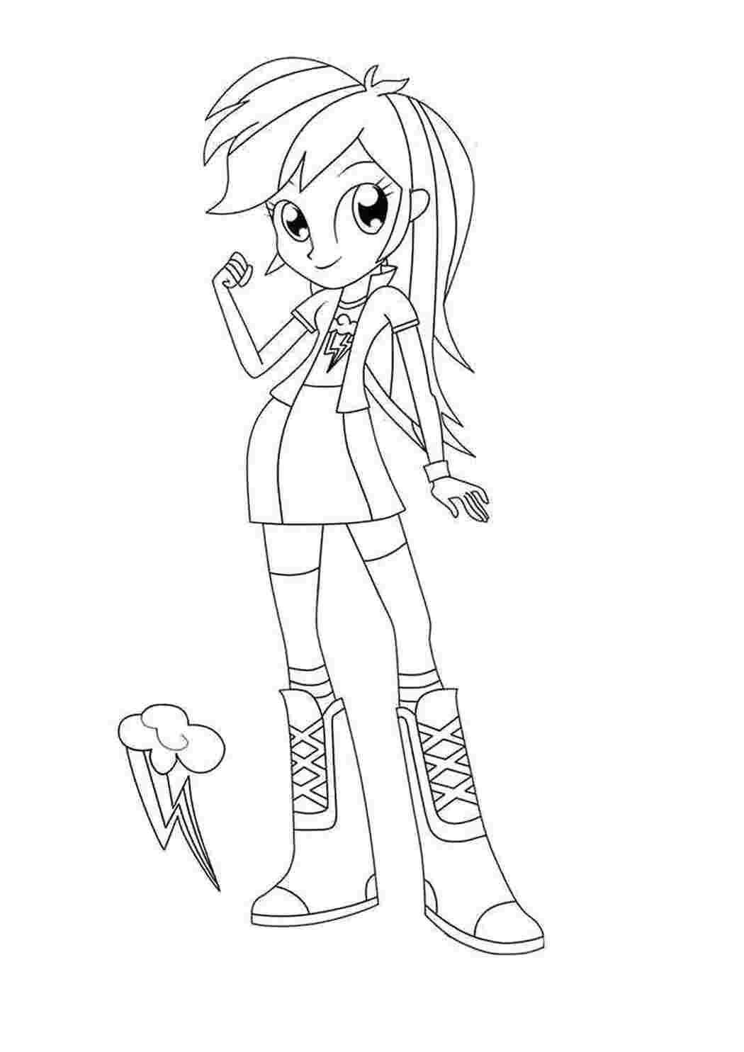Раскраска Пні з My Little Pony