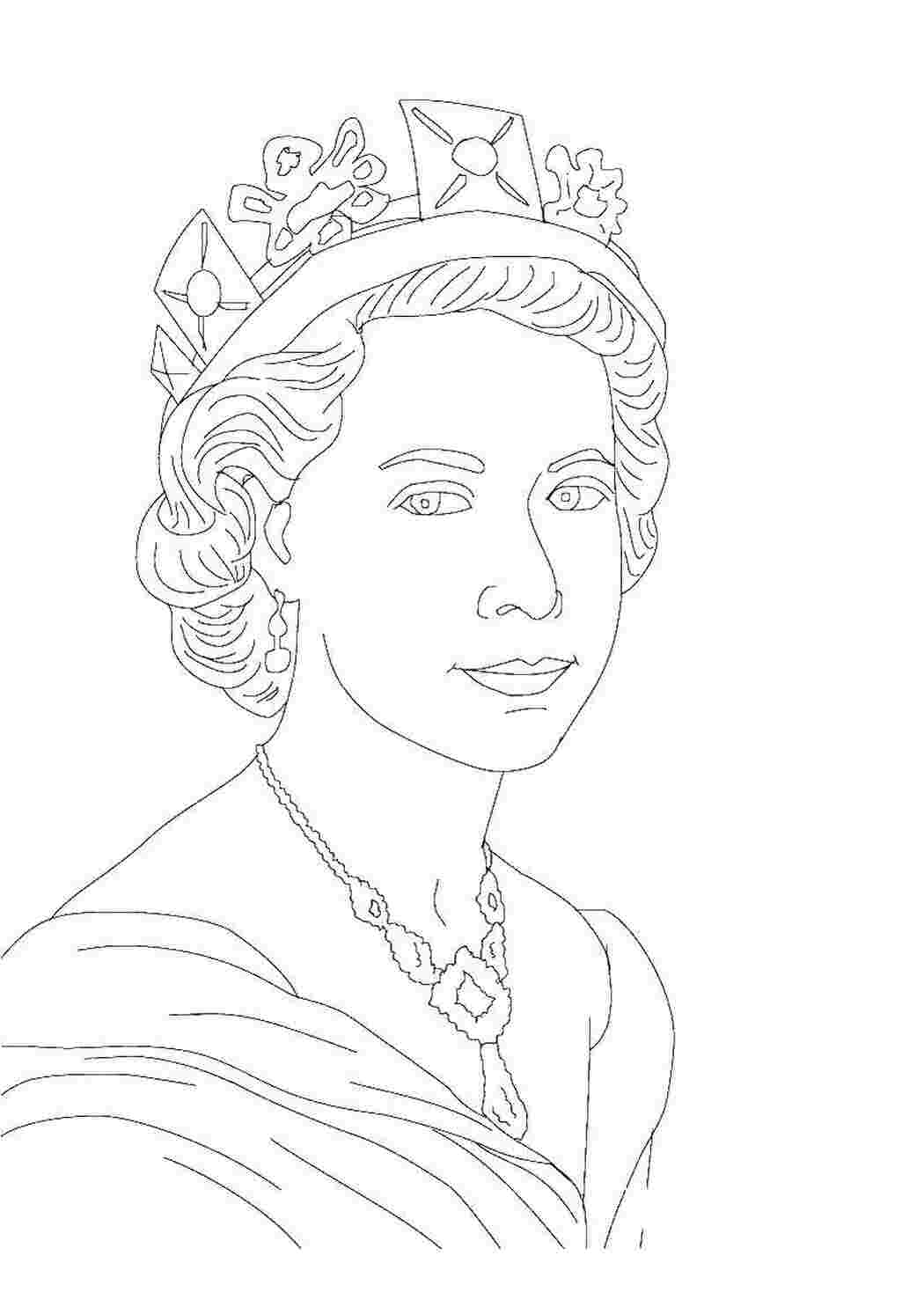 Раскраска Єлизавета II