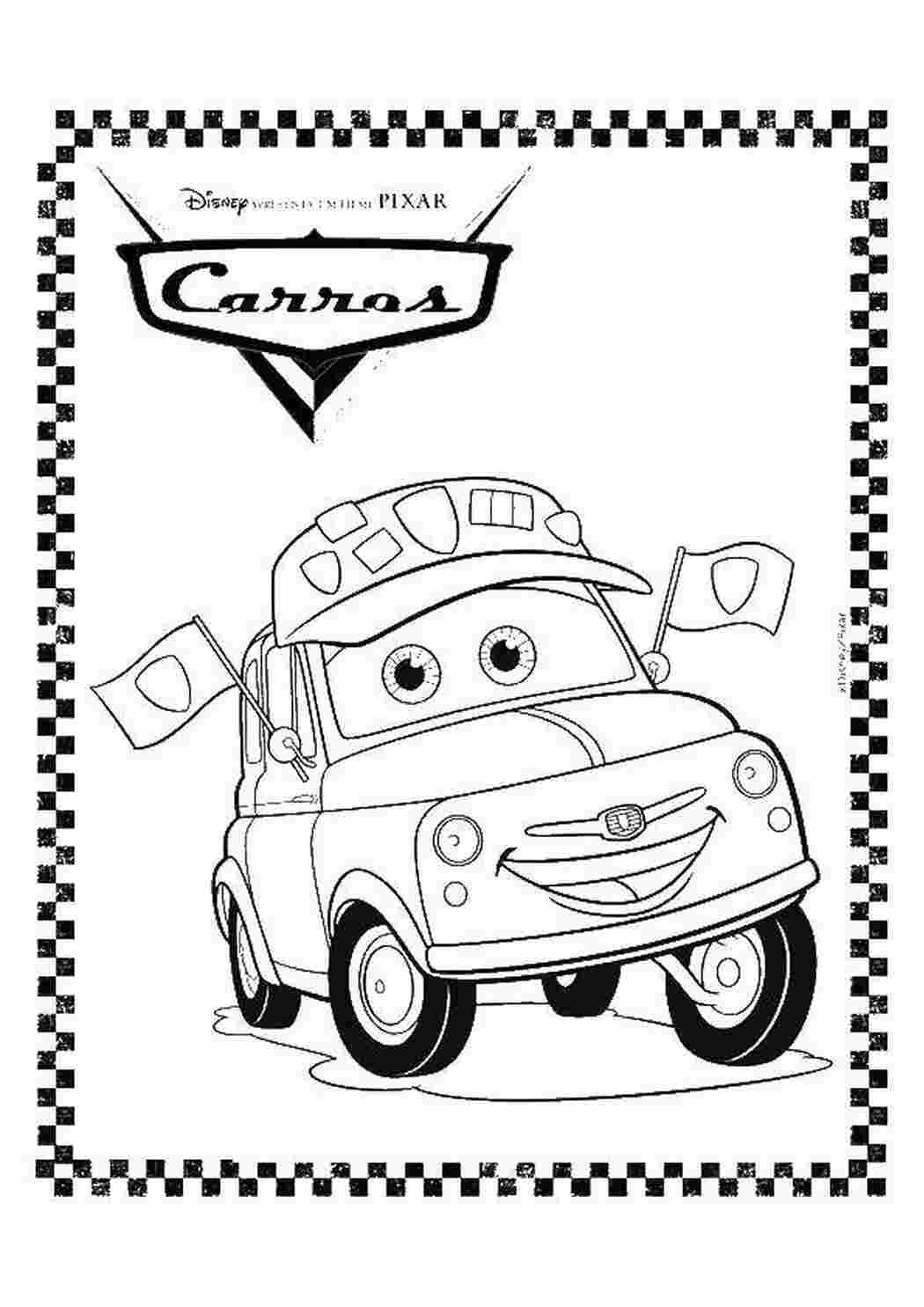 Раскраска Луїджі Fiat 500 1959 року
