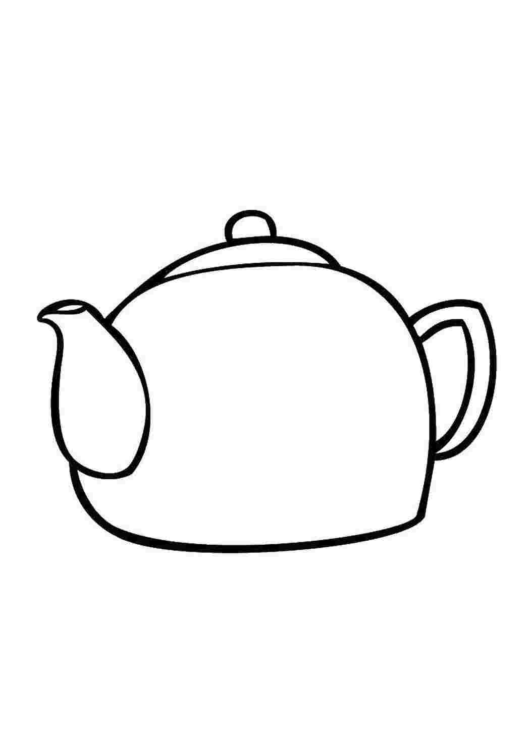 Раскраска Чайник