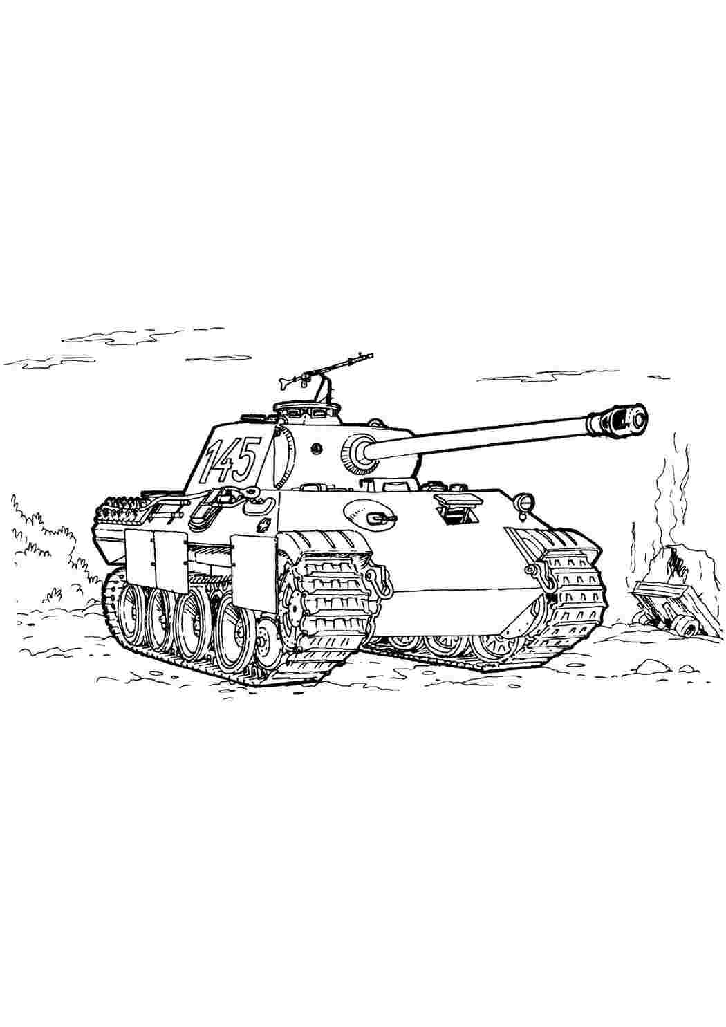 Раскраска Танк тип 74