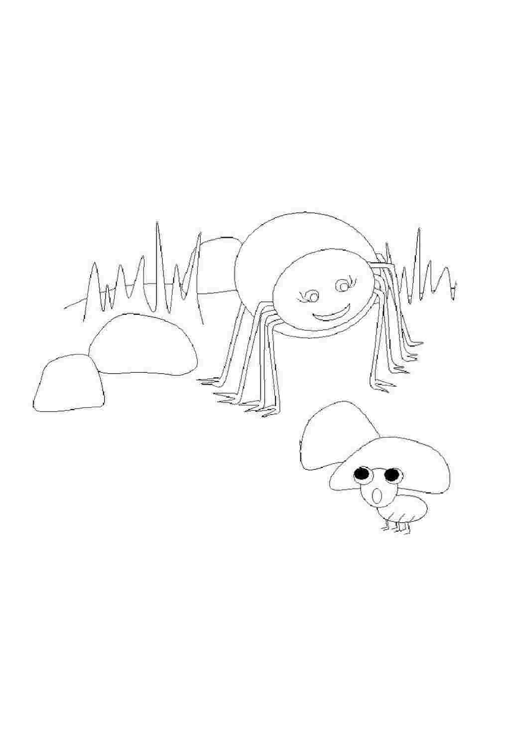 Раскраска Павучок