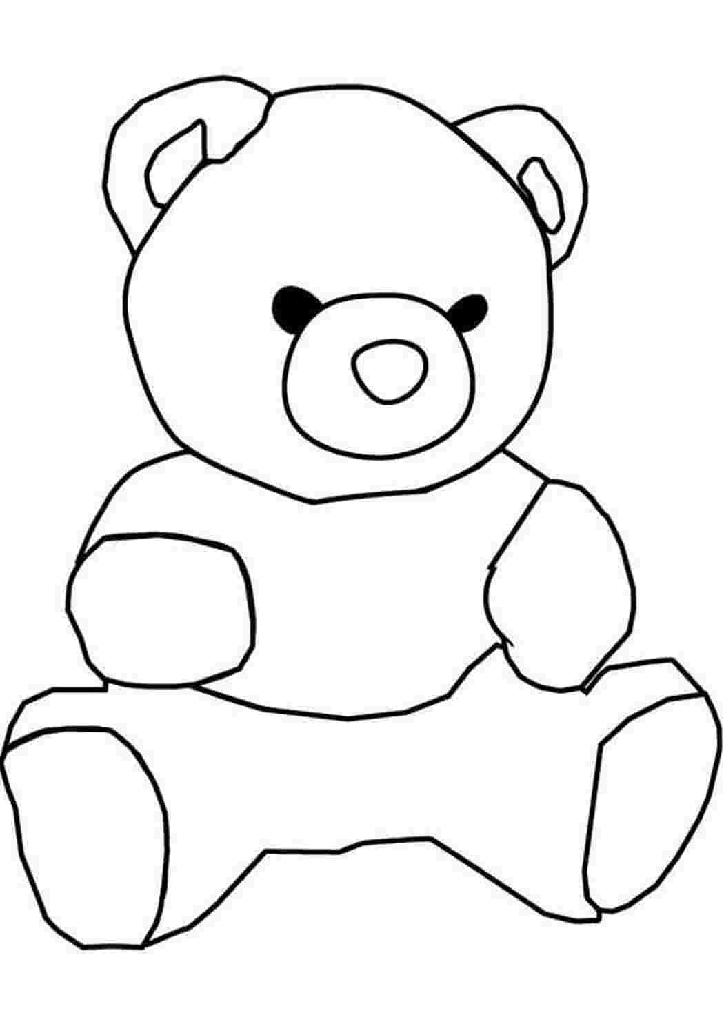 Раскраска Гарні розмальовки Розфарбування Плюшеві ведмедики Плюшевий ведмедик для малюків 4 5 років