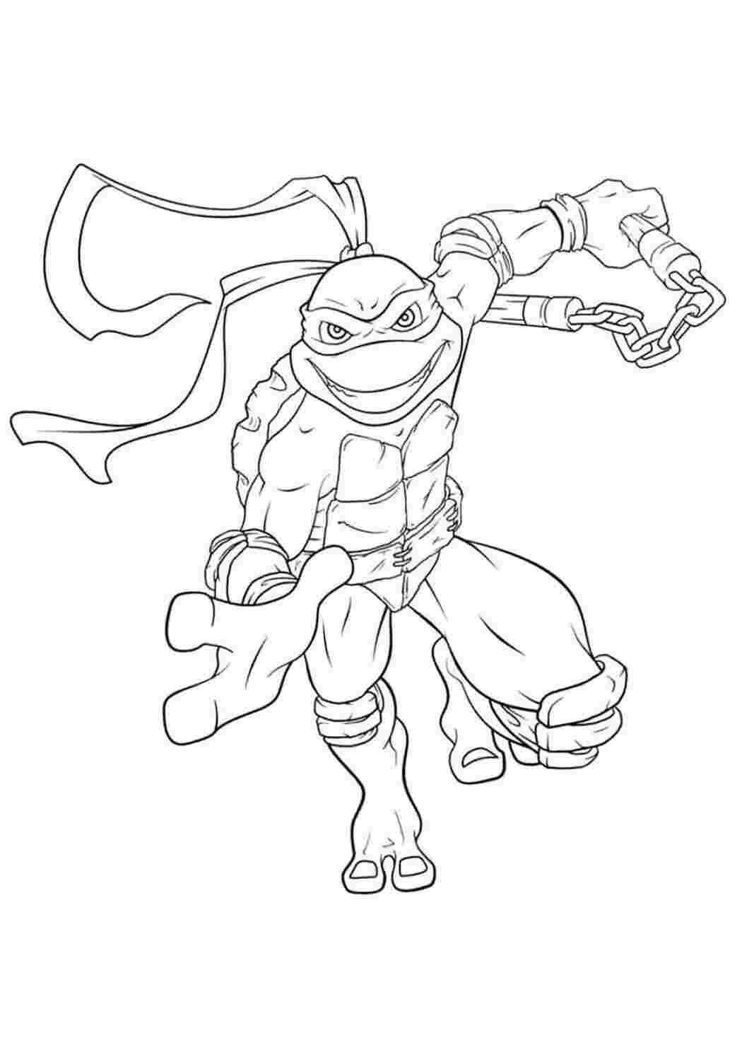 Раскраска Ніндзя черепашка