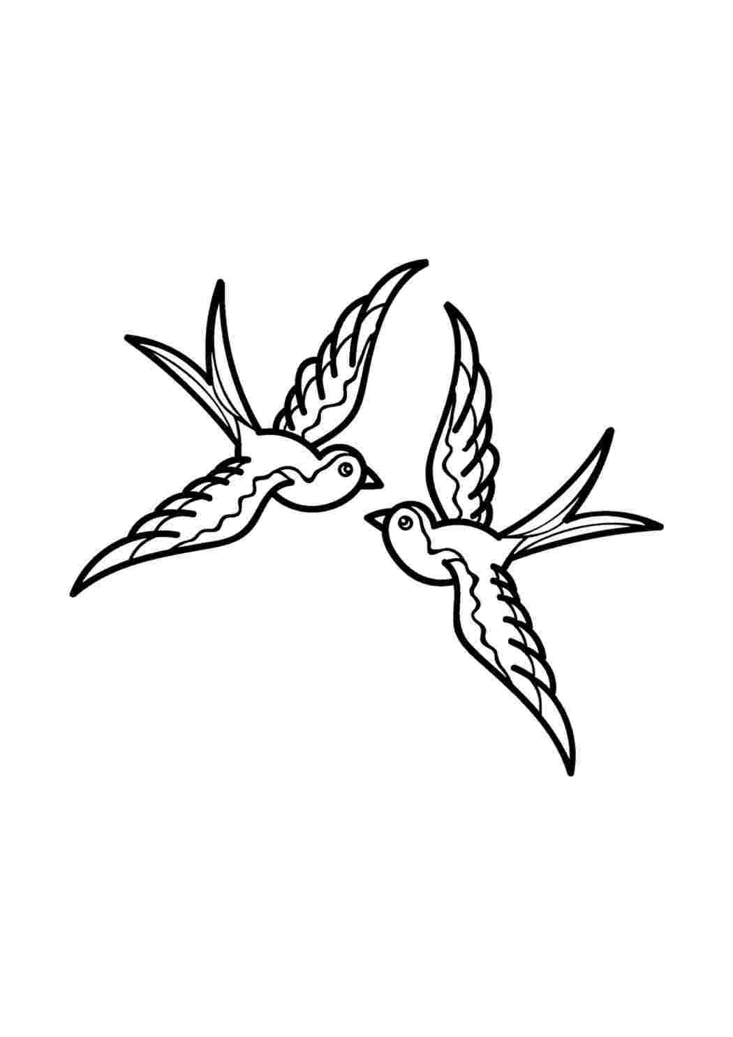 Раскраска Гарні розмальовки Милий пташиний персонаж