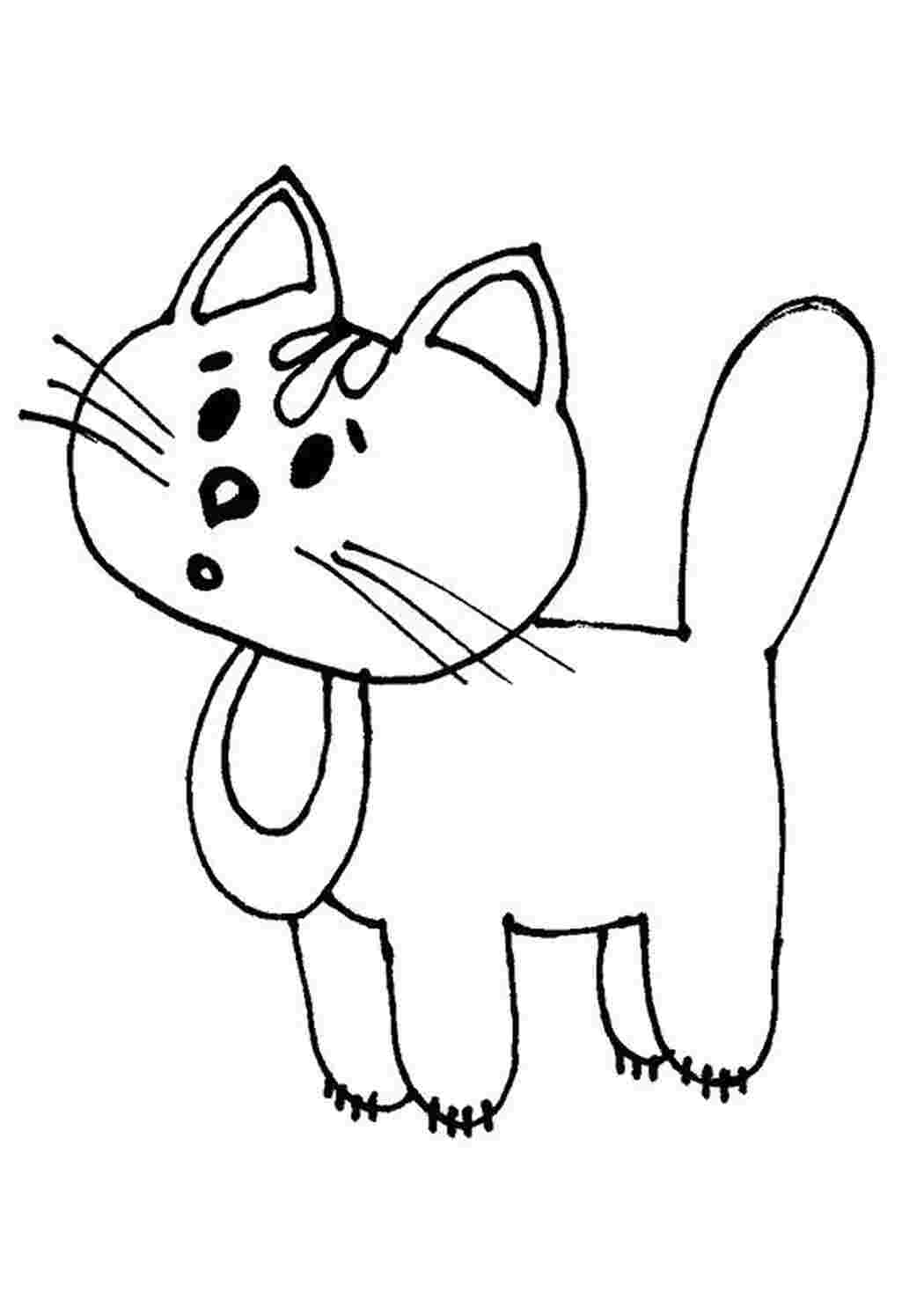 Раскраска котик