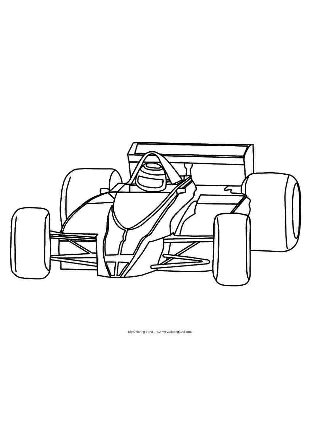 Раскраска гоночний автомобіль