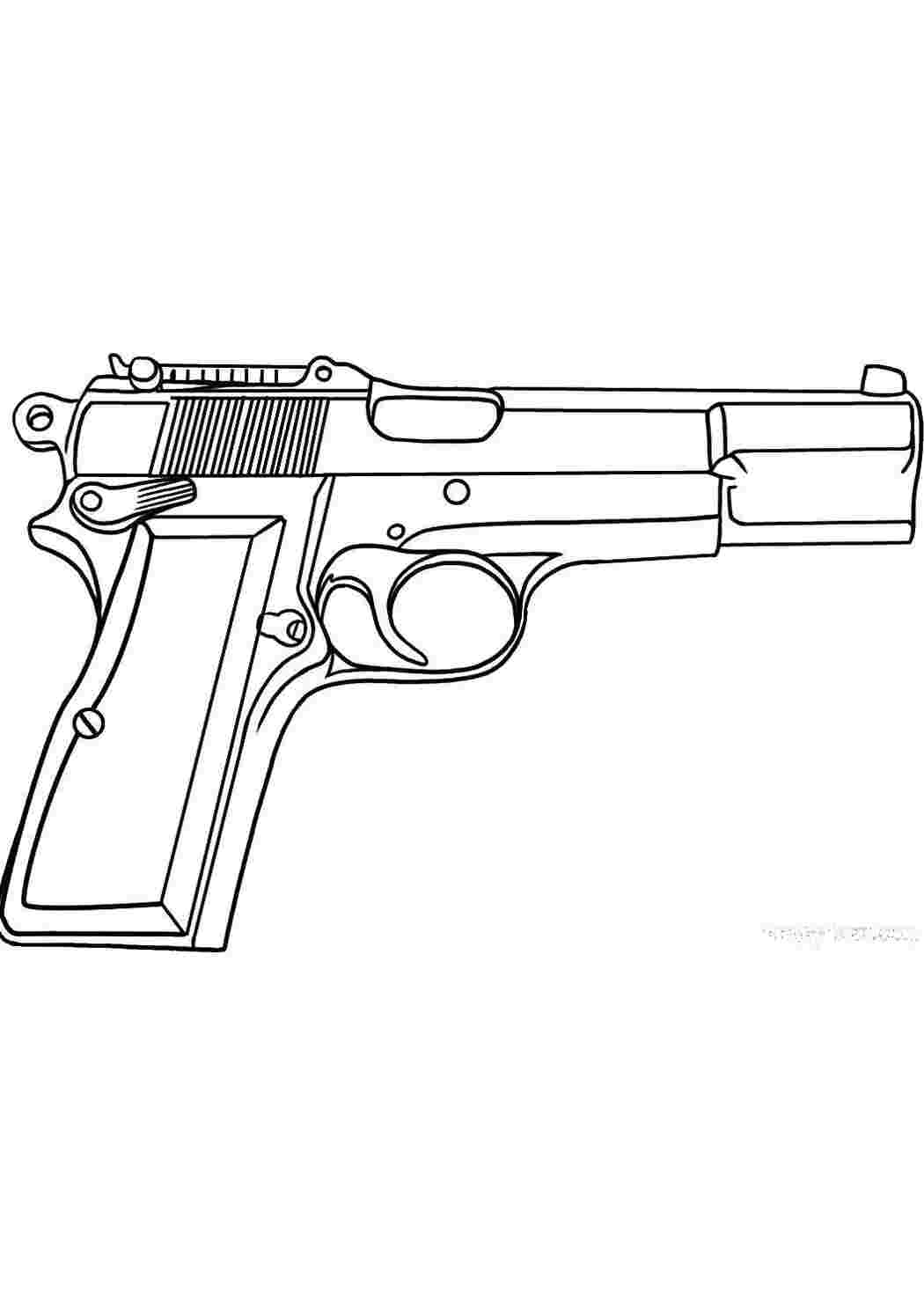 Раскраска Пістолет