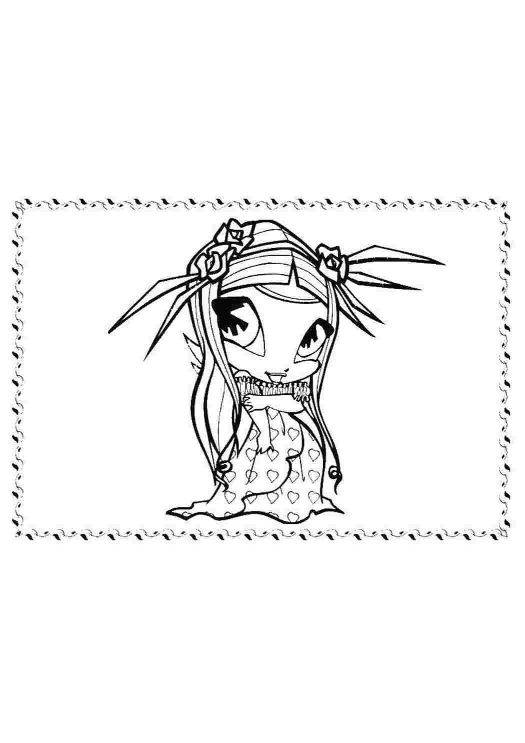 Раскраска Фея з мультфільму Winx