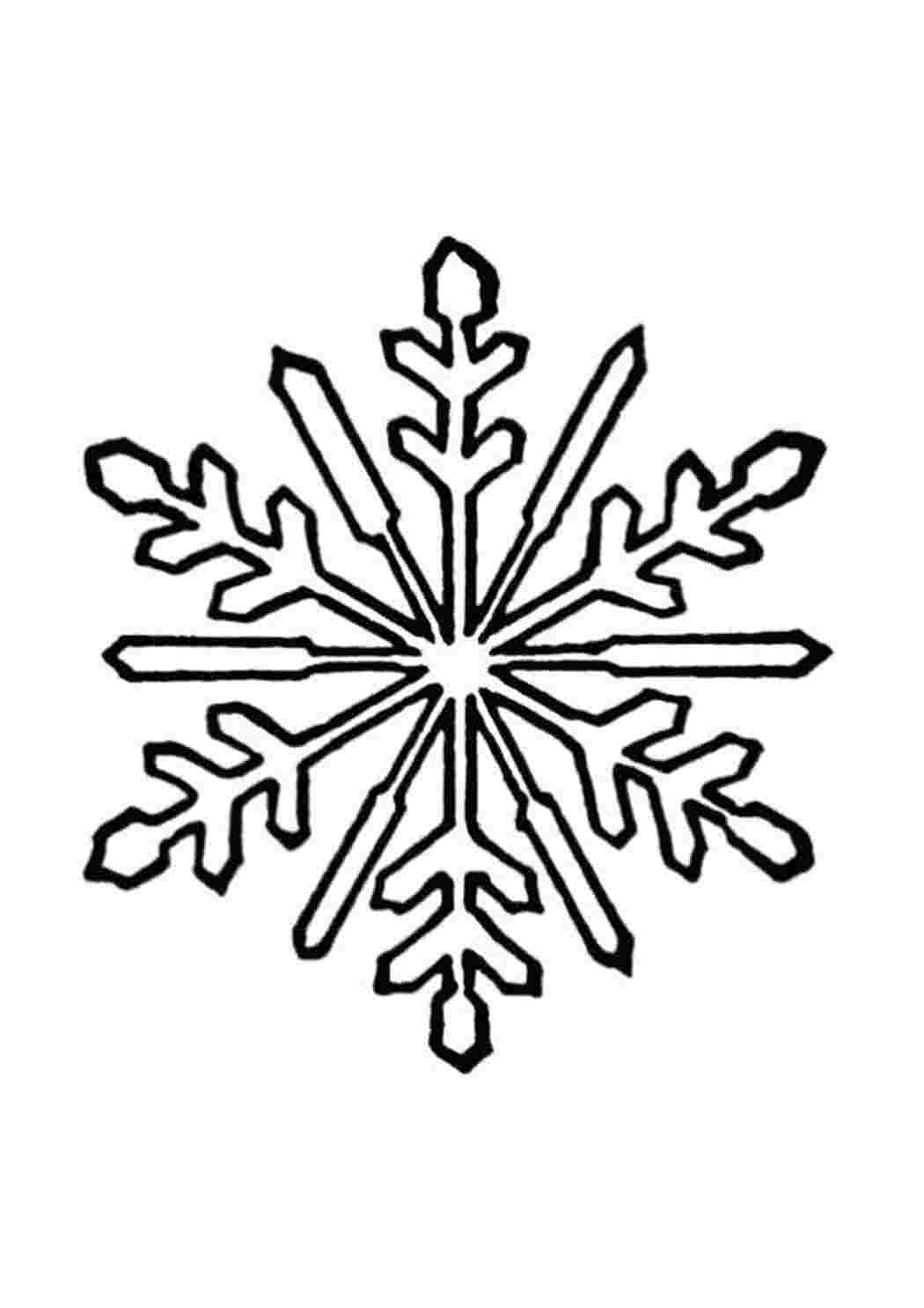 Раскраска Сніжинка
