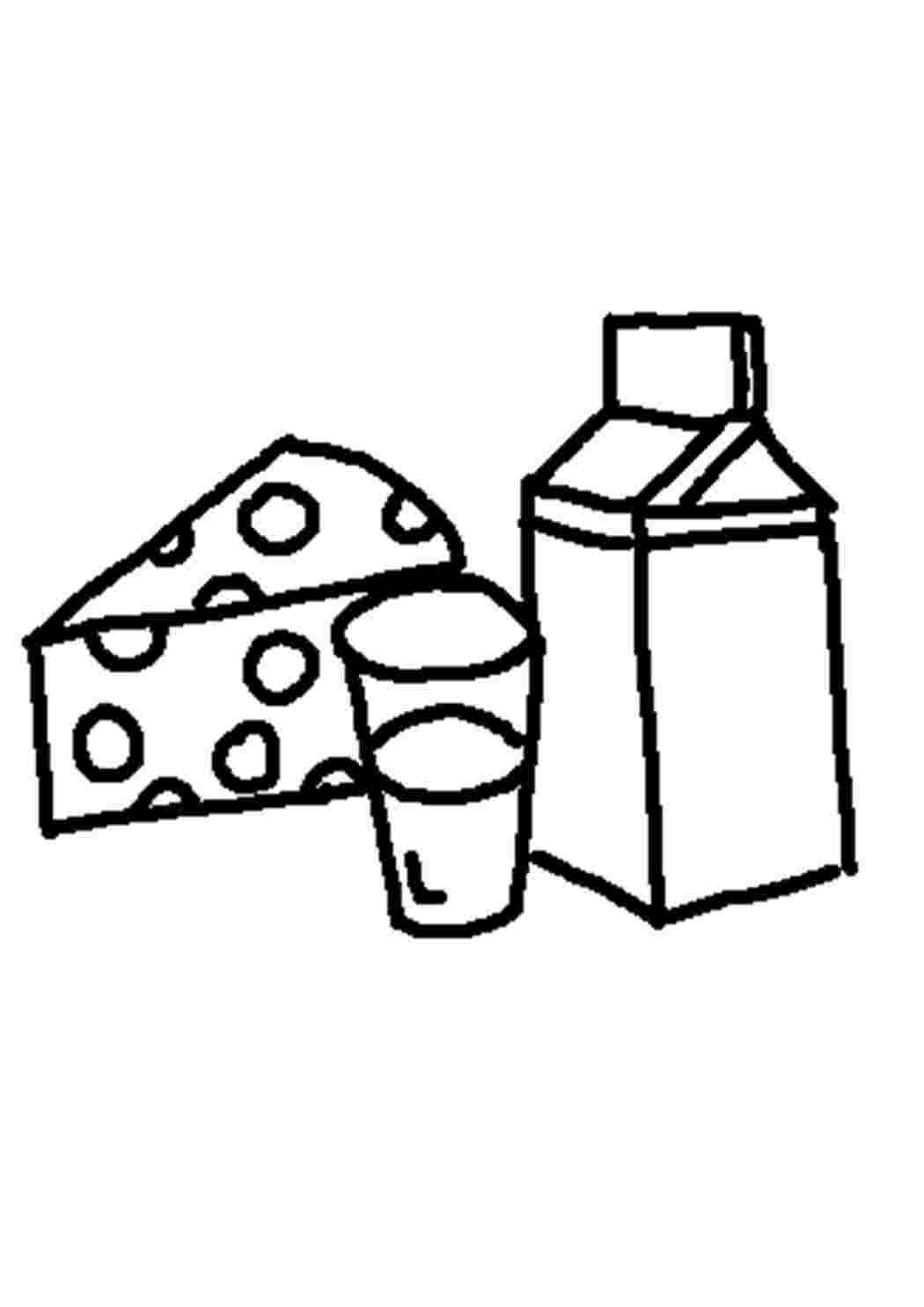 Раскраска кефір Молочні продукти
