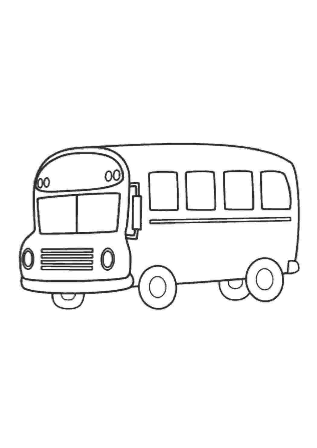 Раскраска Розфарбування автобус
